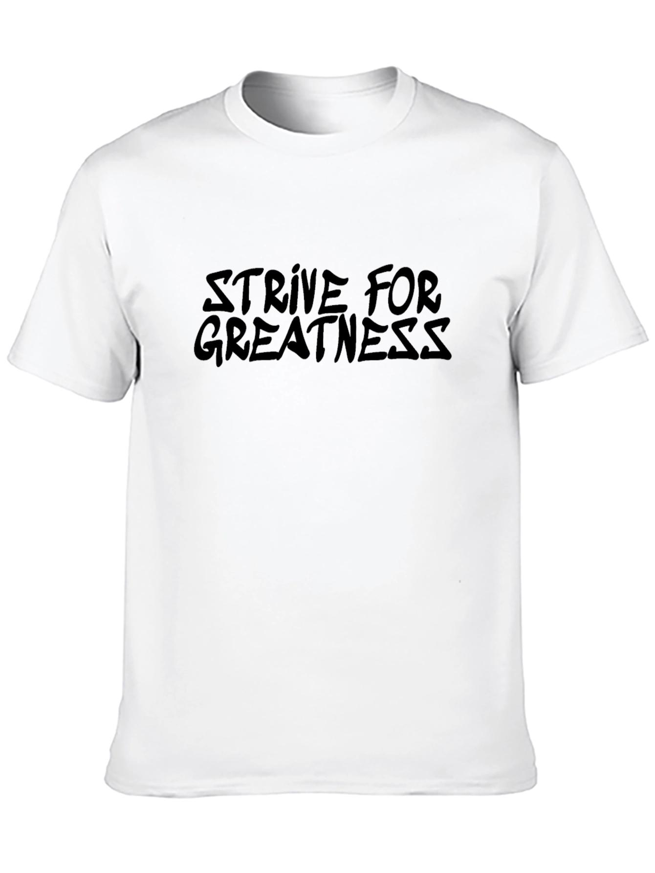Strive For Greatness Graphic Tee - Classic Black
