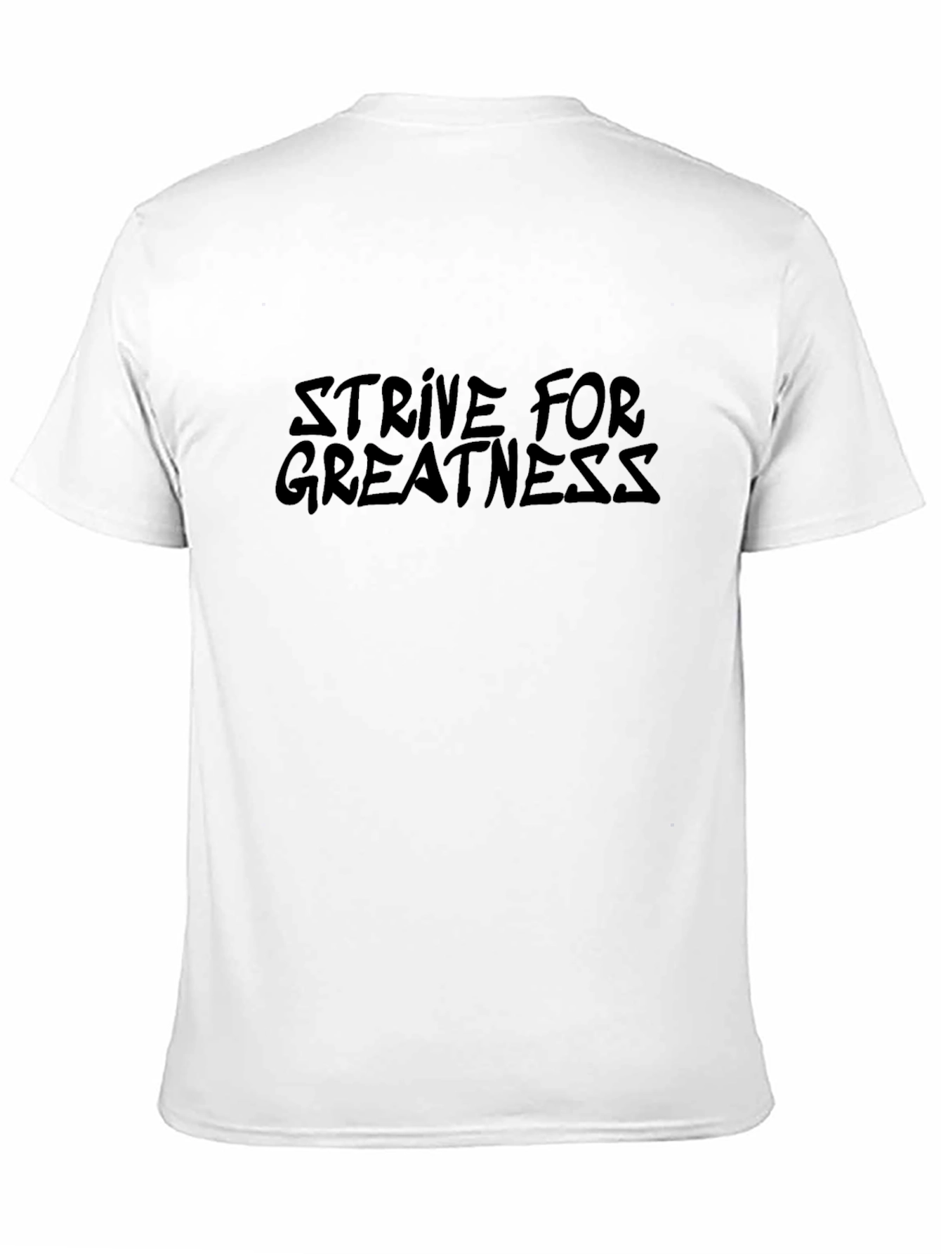 Strive For Greatness Graphic Tee - Classic Black
