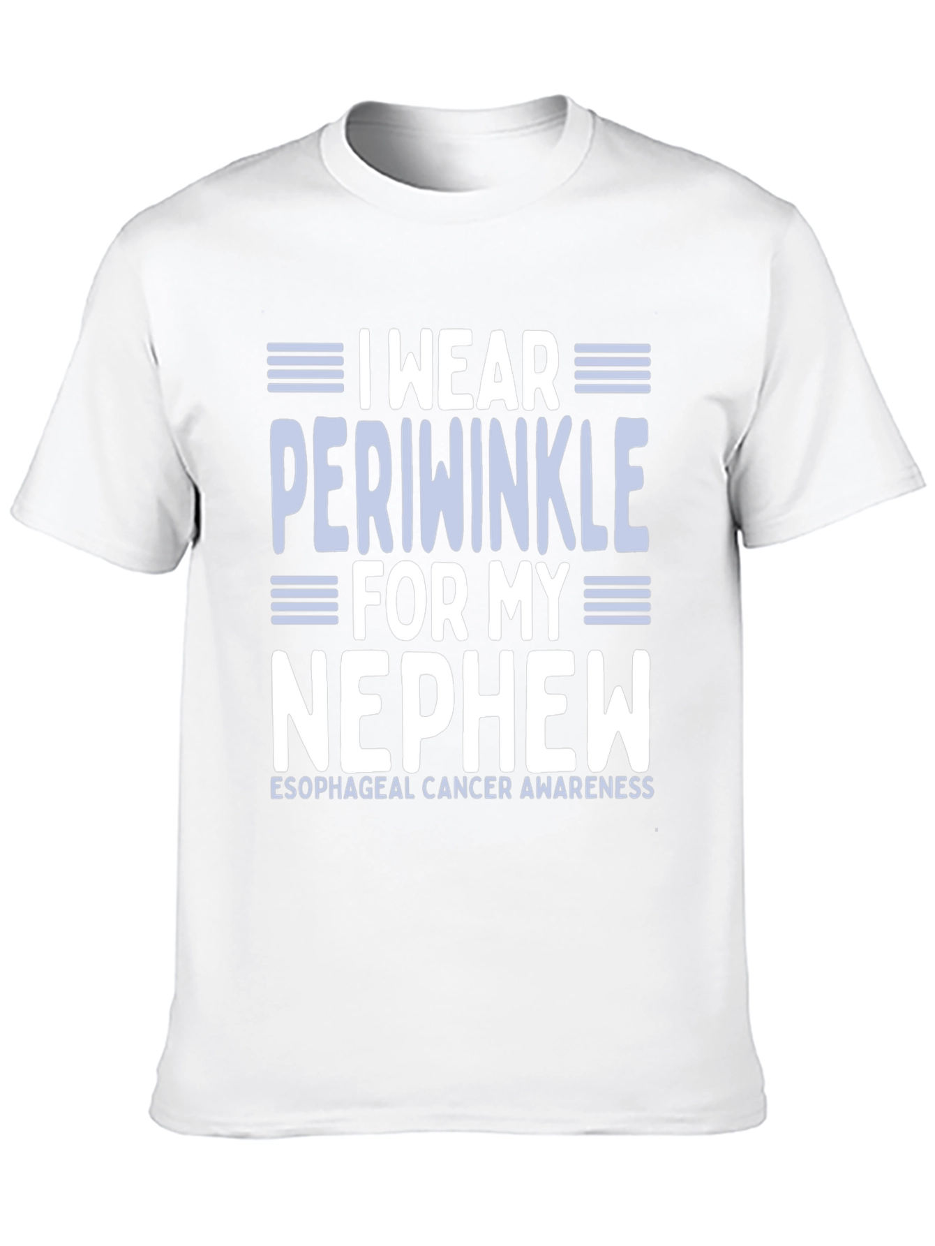 I Wear Periwinkle Esophageal Cancer Awareness T-Shirt