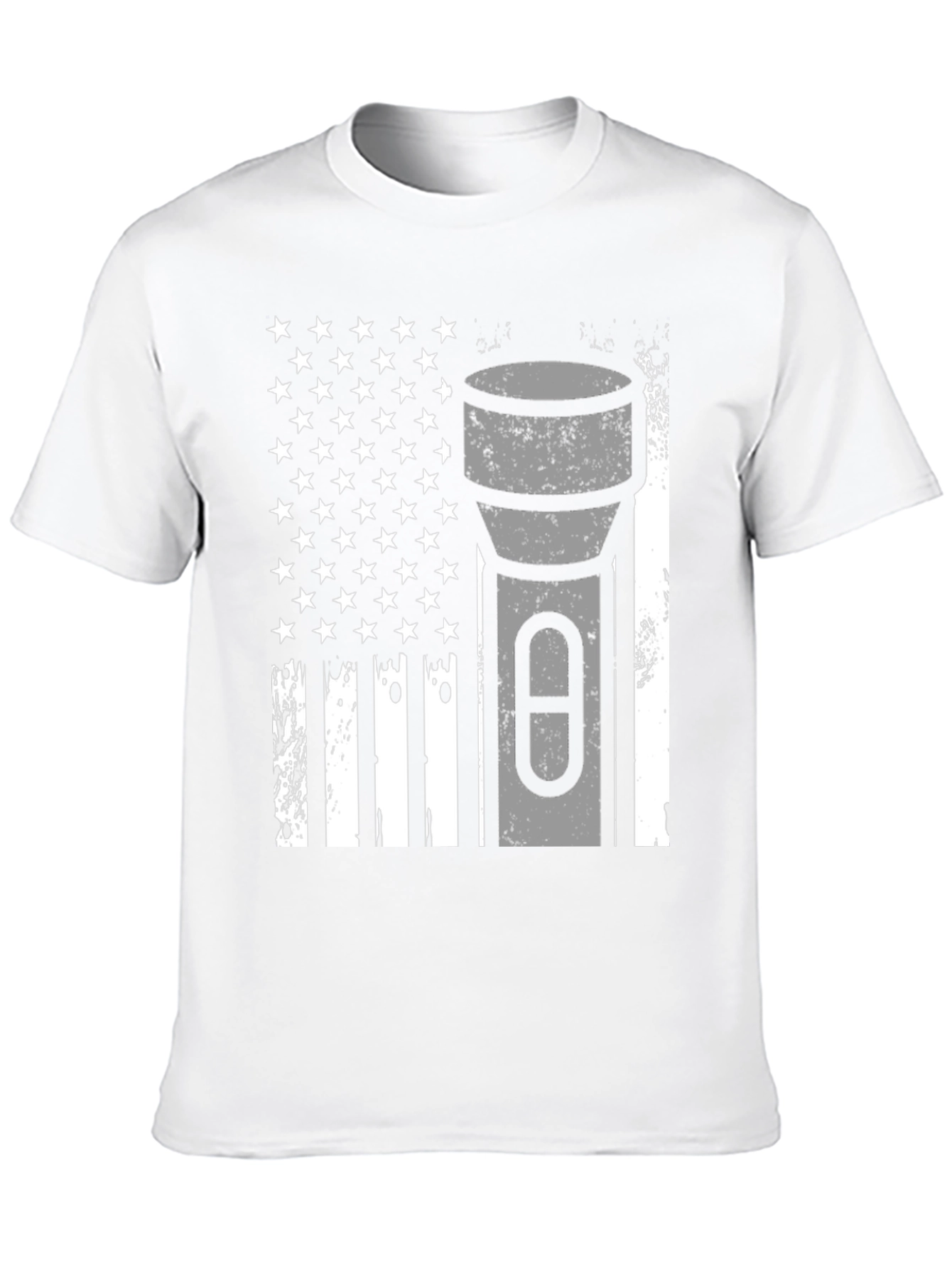 American Flag Flashlight Graphic Tee