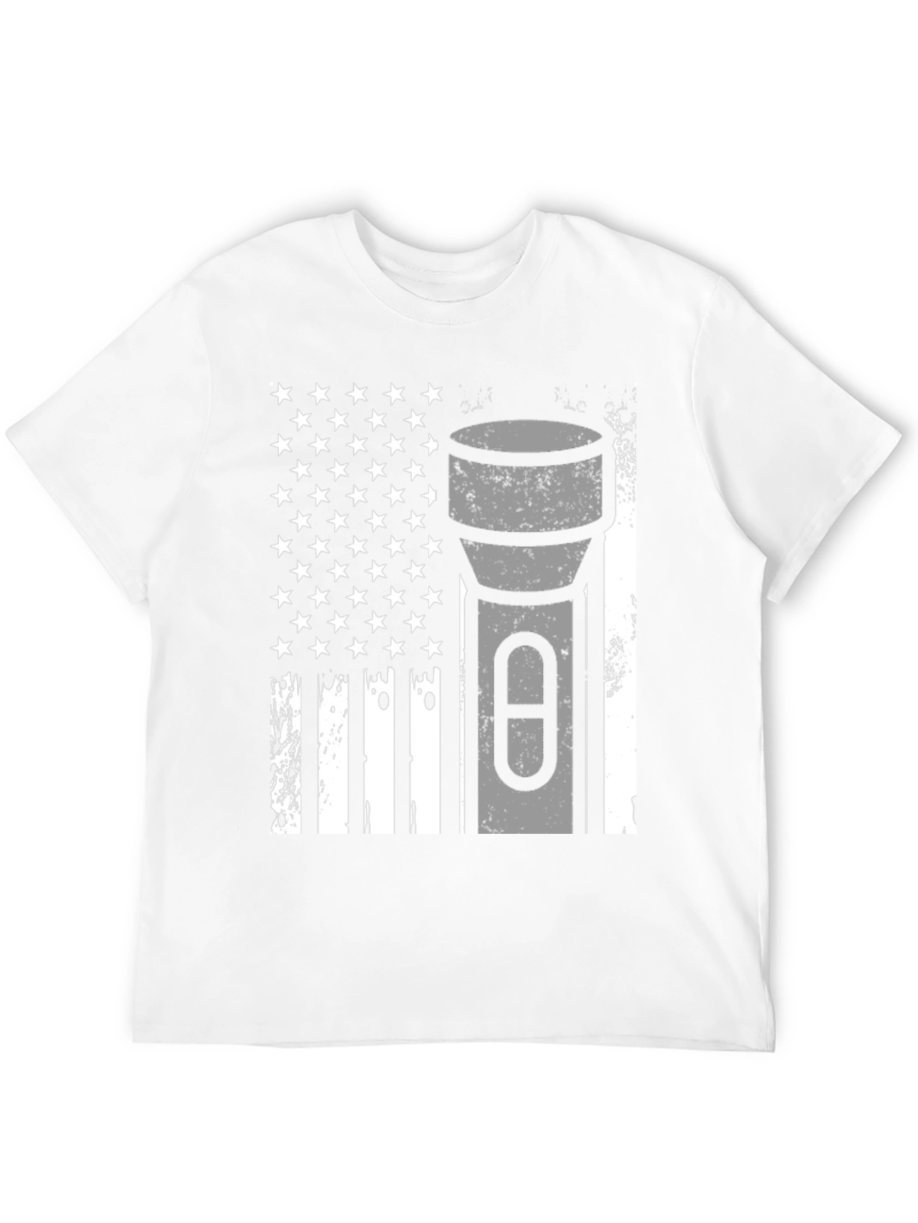 American Flag Flashlight Graphic Tee