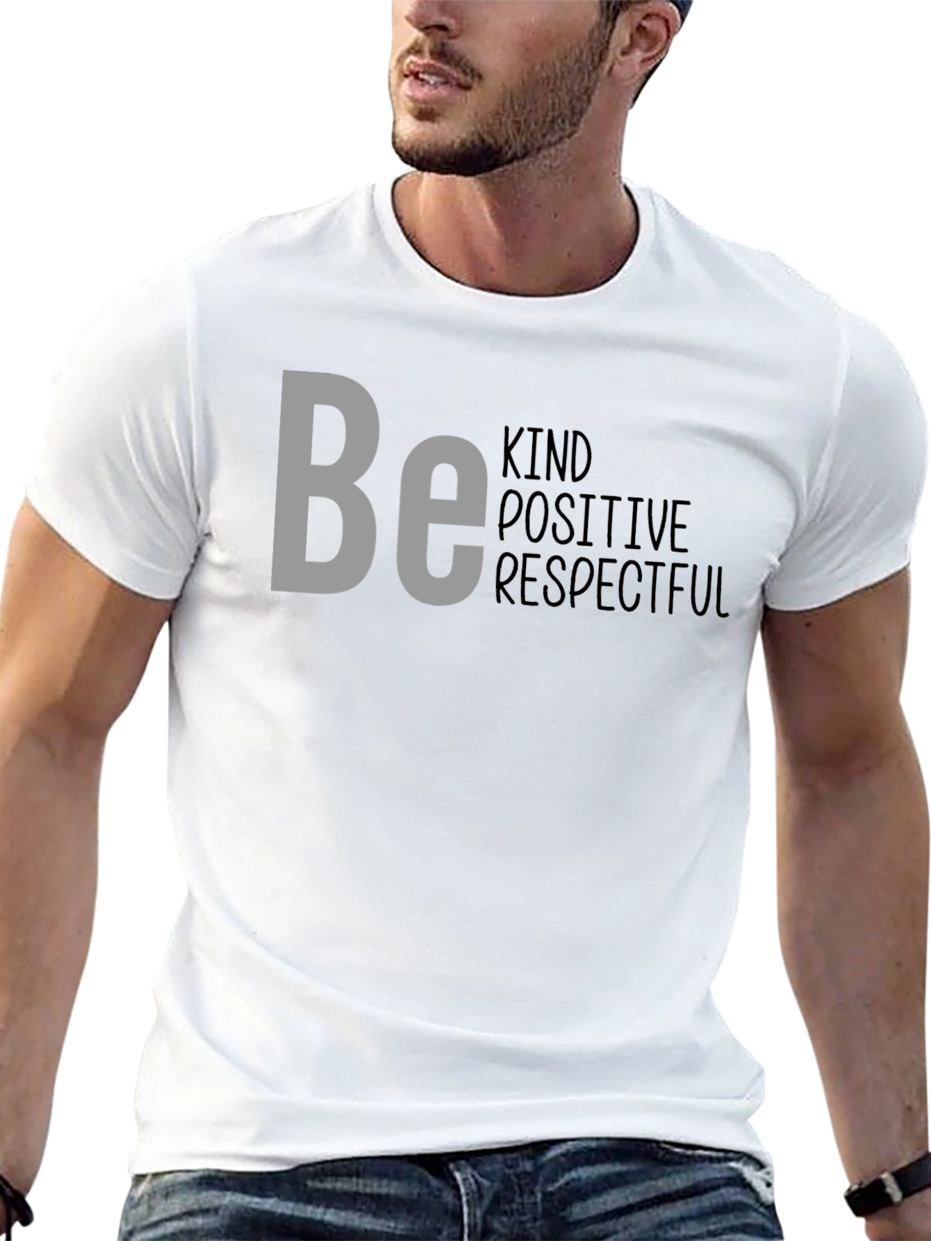 Be Kind Positive Respectful Graphic T-Shirt