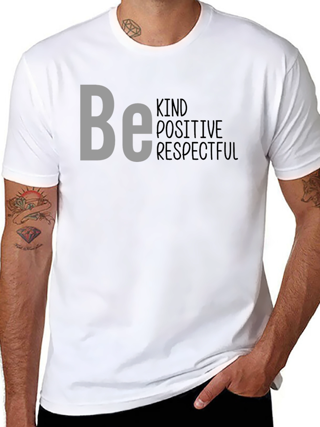 Be Kind Positive Respectful Graphic T-Shirt