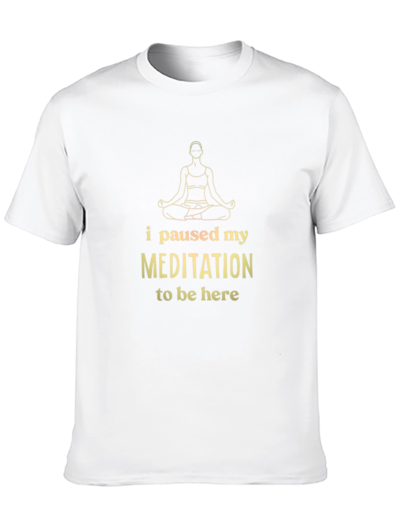 Meditation Humor T-Shirt - Relaxed Fit Black