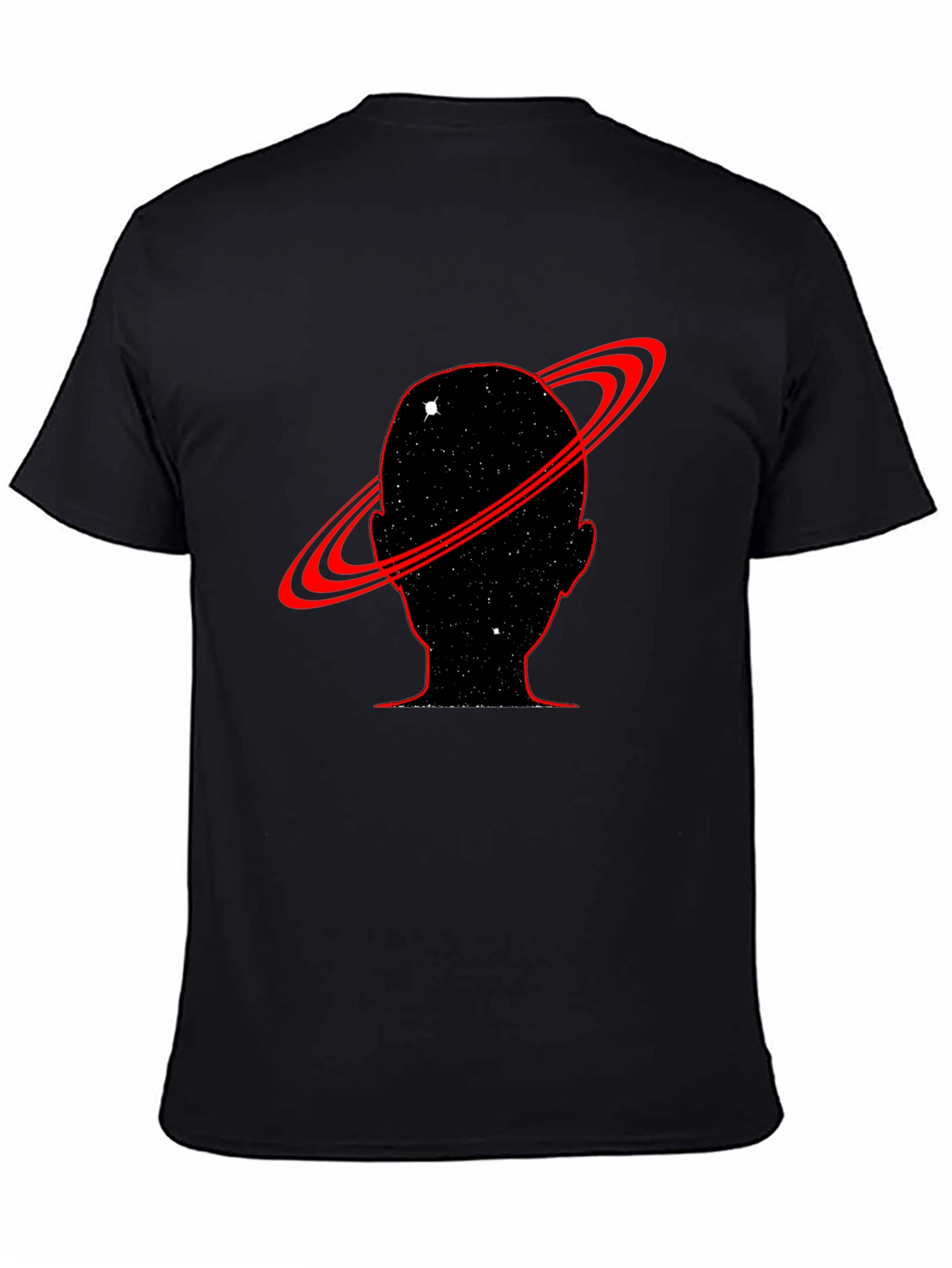 Cosmic Mind T-Shirt - Black Saturn Design