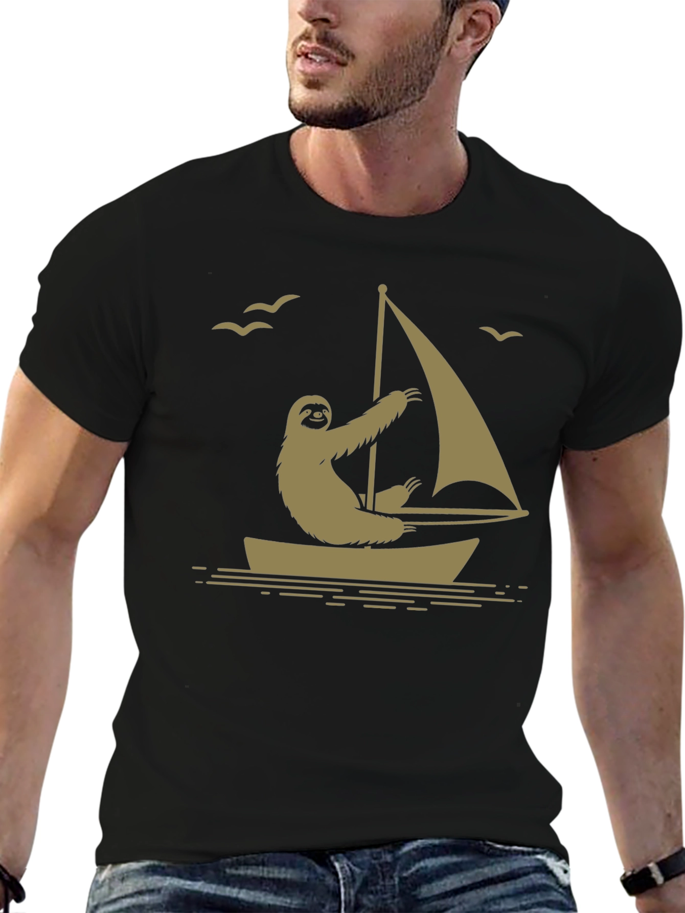 Sloth Sailing T-Shirt - Relaxed Boating Style