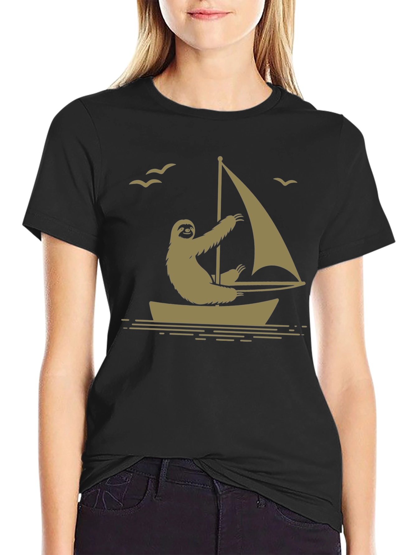 Sloth Sailing T-Shirt - Relaxed Boating Style