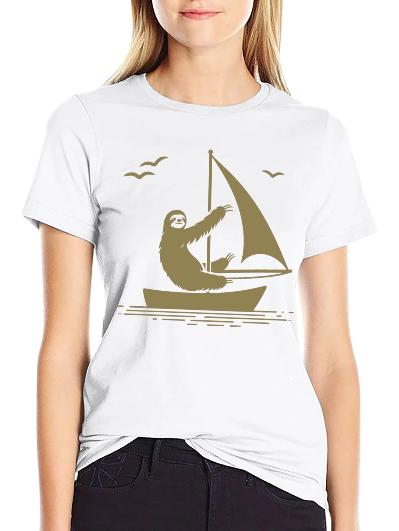 Sloth Sailing T-Shirt - Relaxed Boating Style
