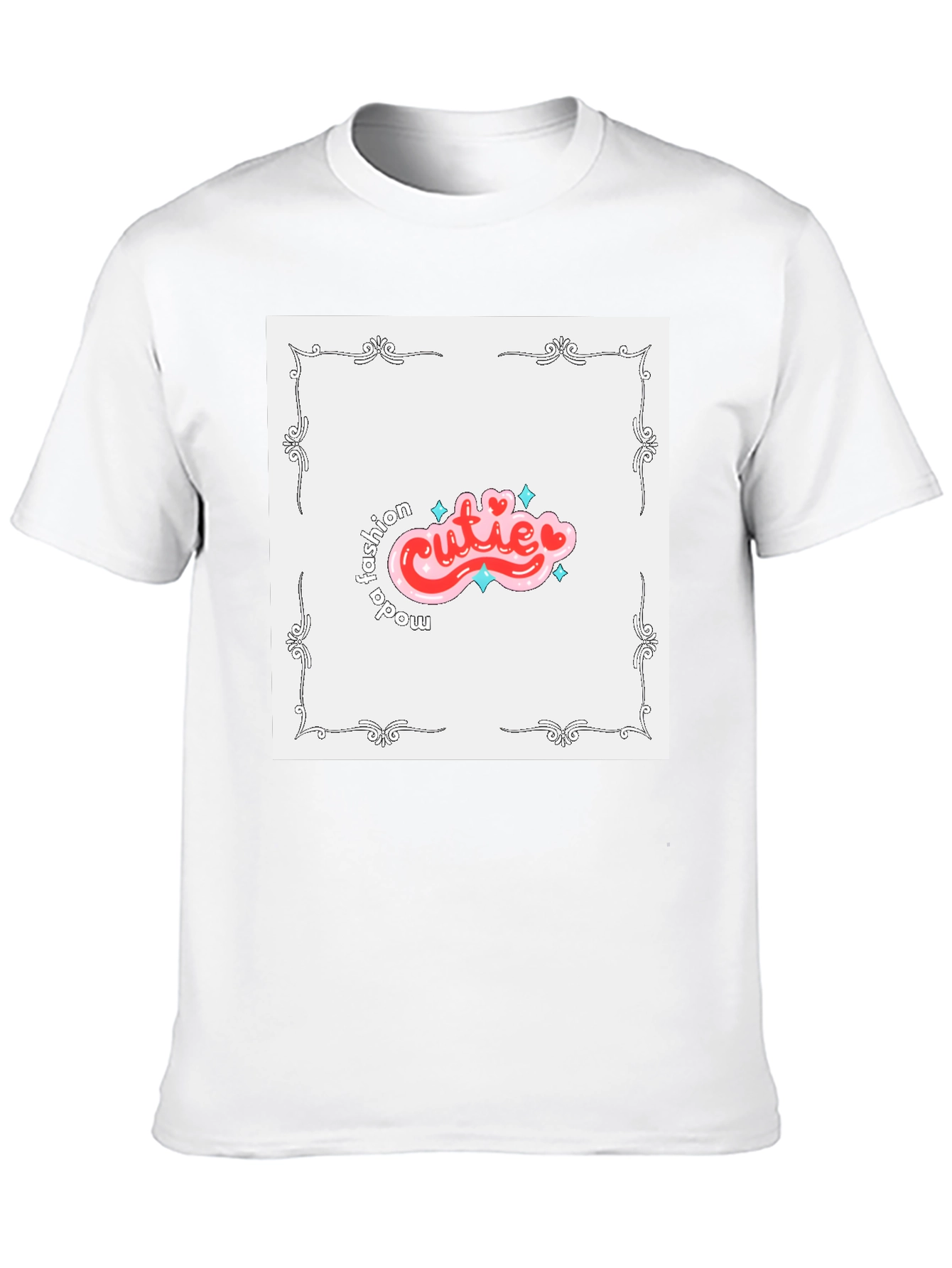 Cutie Fashion Moda Tee - Stylish Graphic T-Shirt