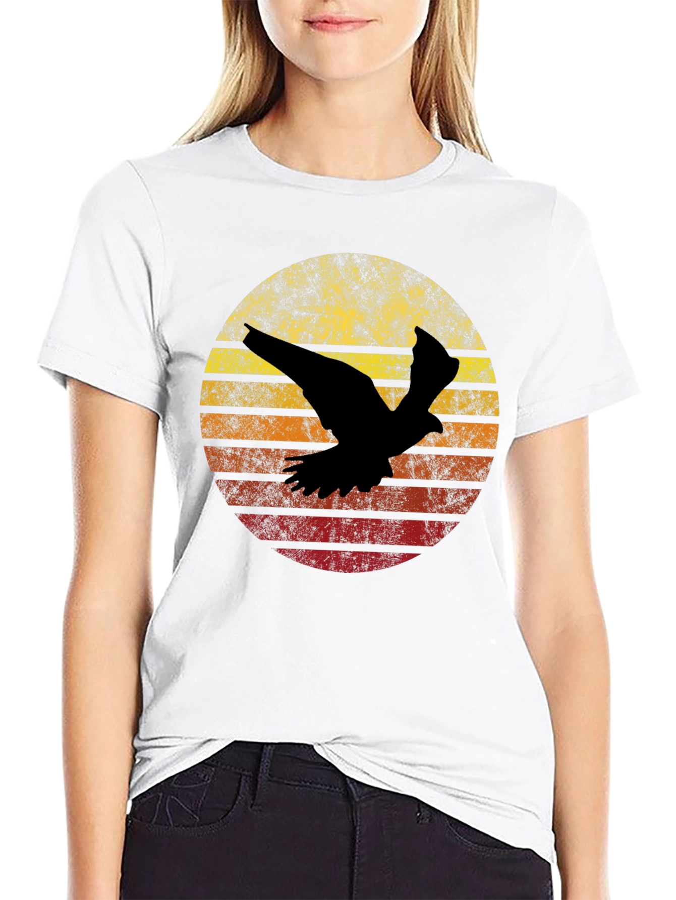 Retro Bird Silhouette T-Shirt