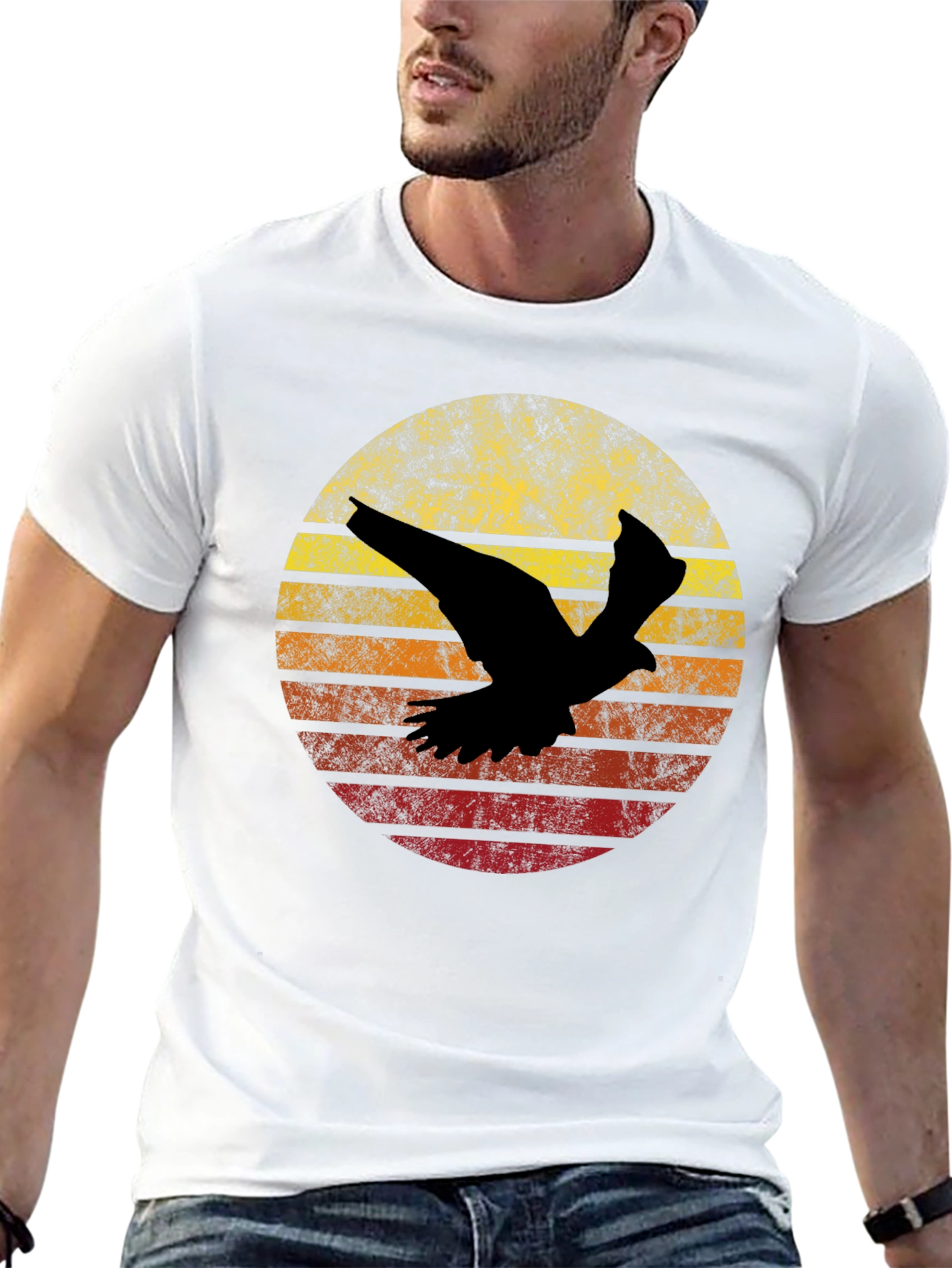 Retro Bird Silhouette T-Shirt