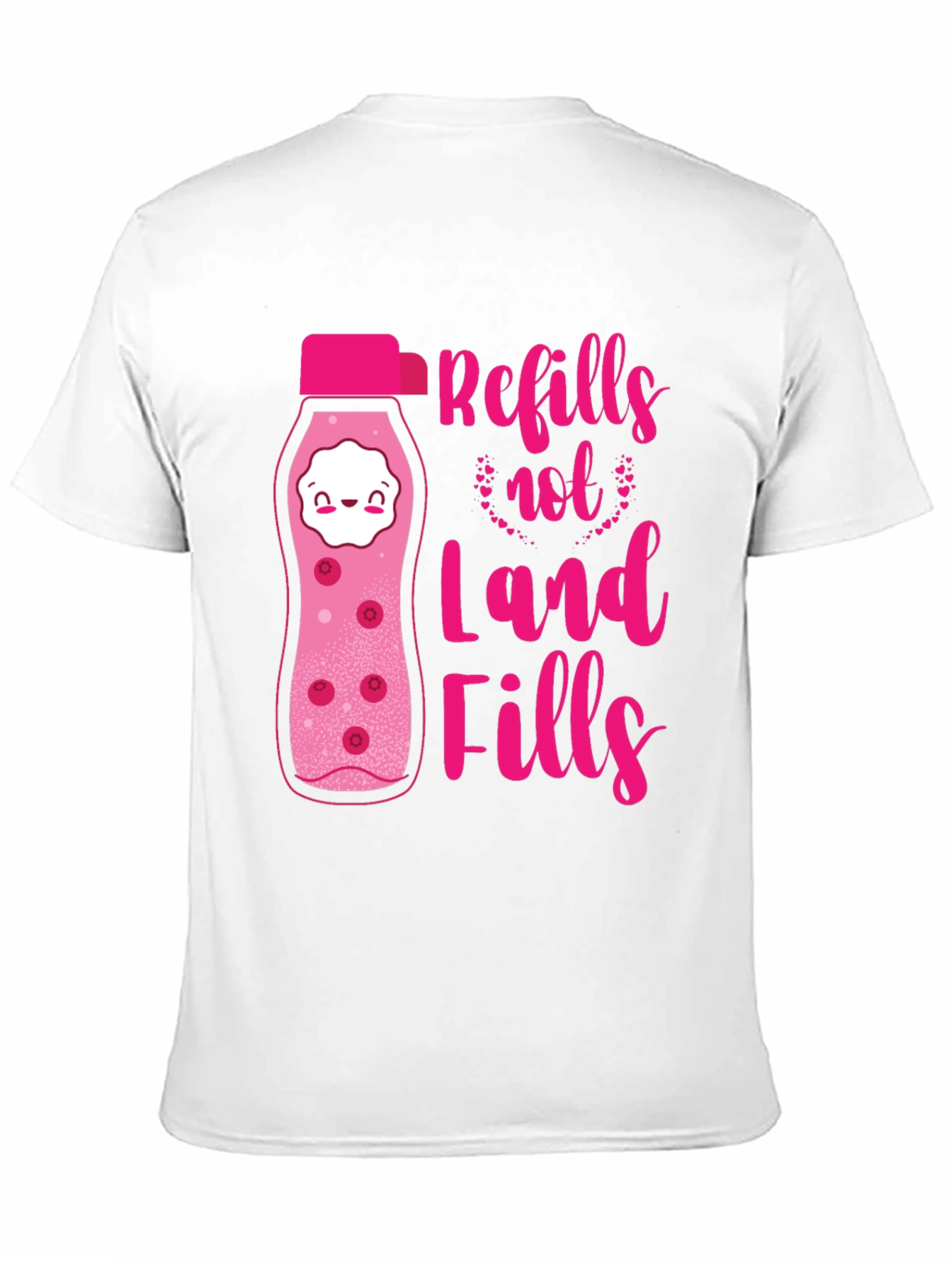 Refills Not Landfills Graphic Tee - Eco-Friendly Design