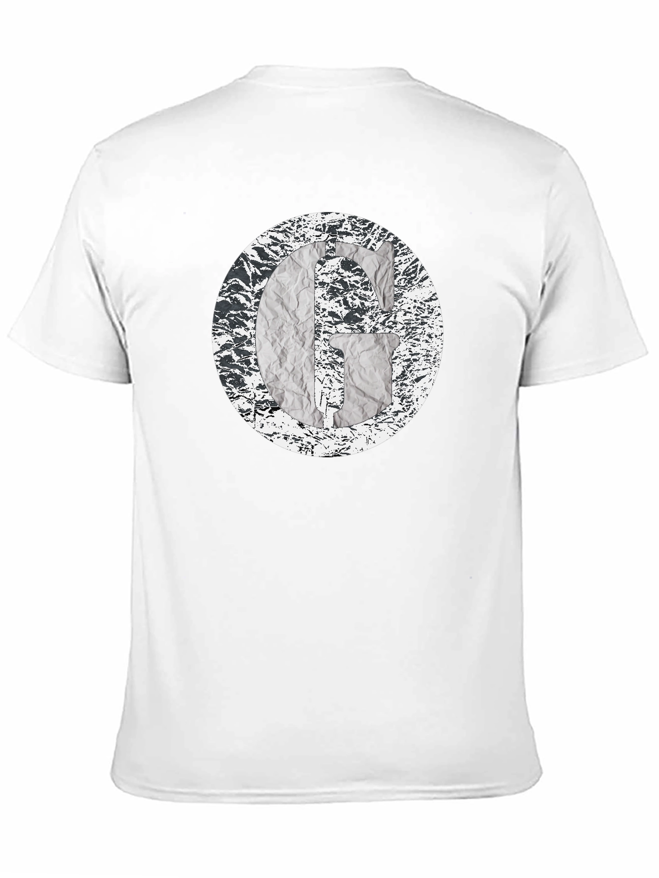 Abstract G Graphic Print Black T-Shirt