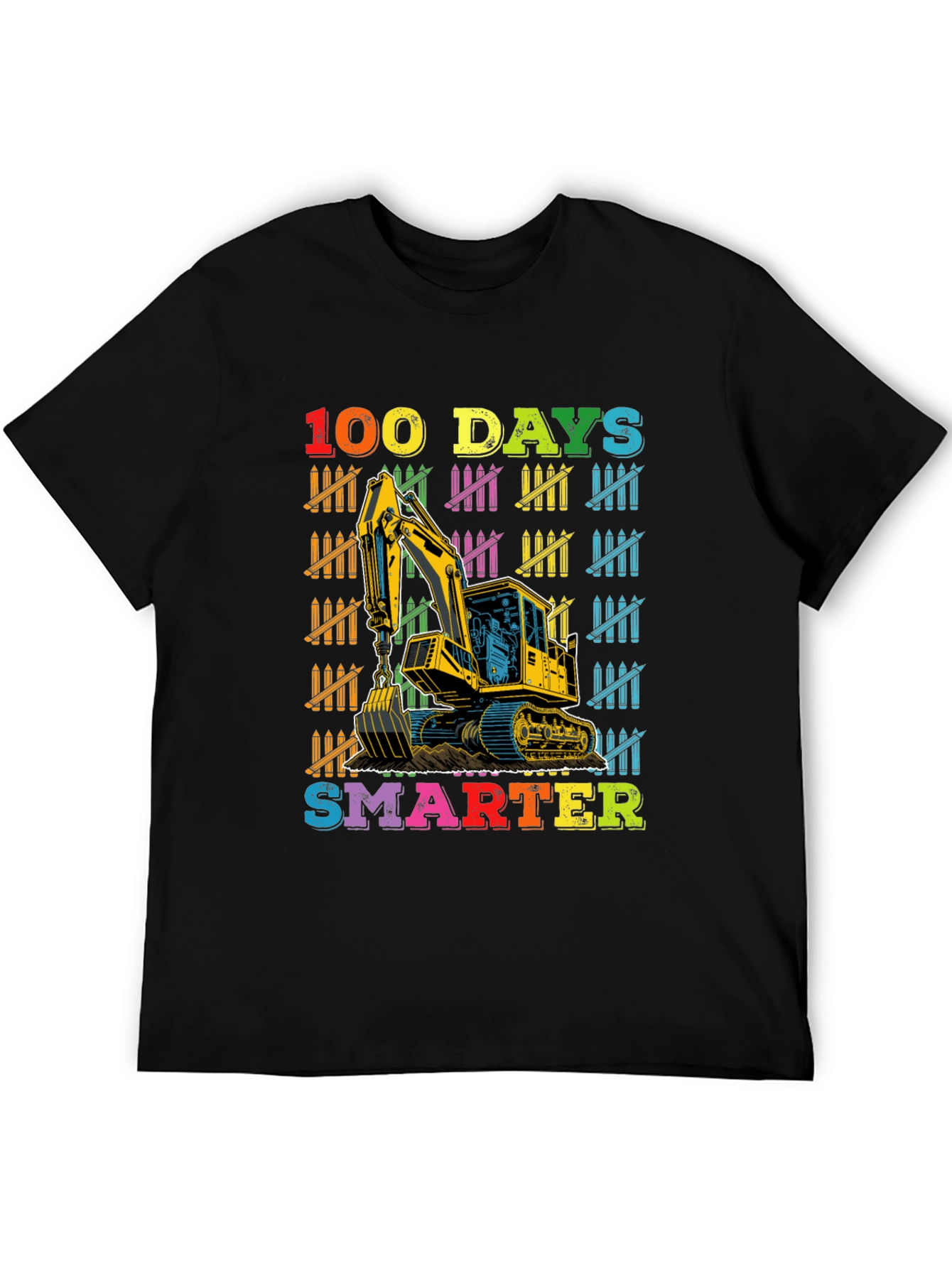 100 Days Smarter Excavator T-Shirt