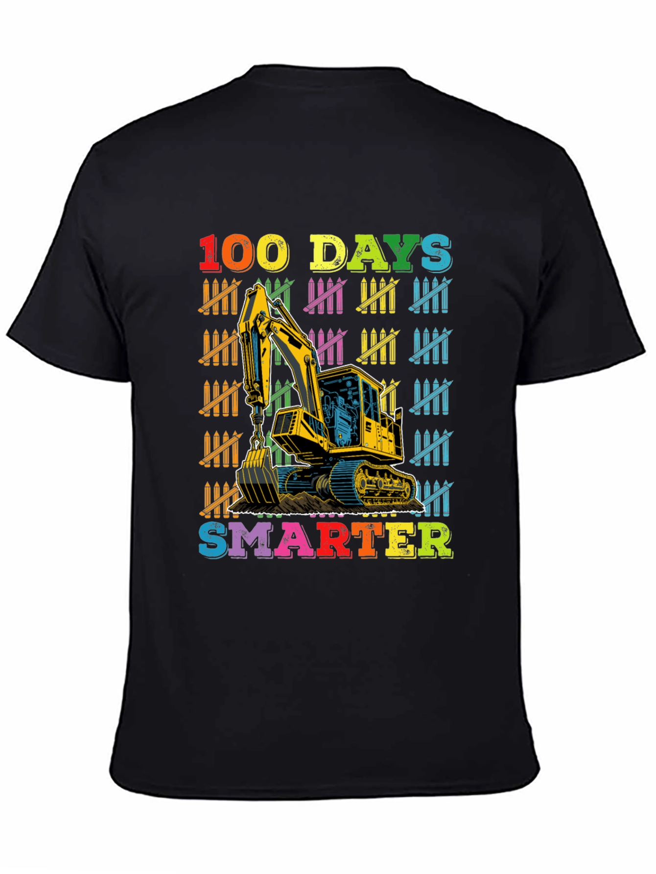 100 Days Smarter Excavator T-Shirt