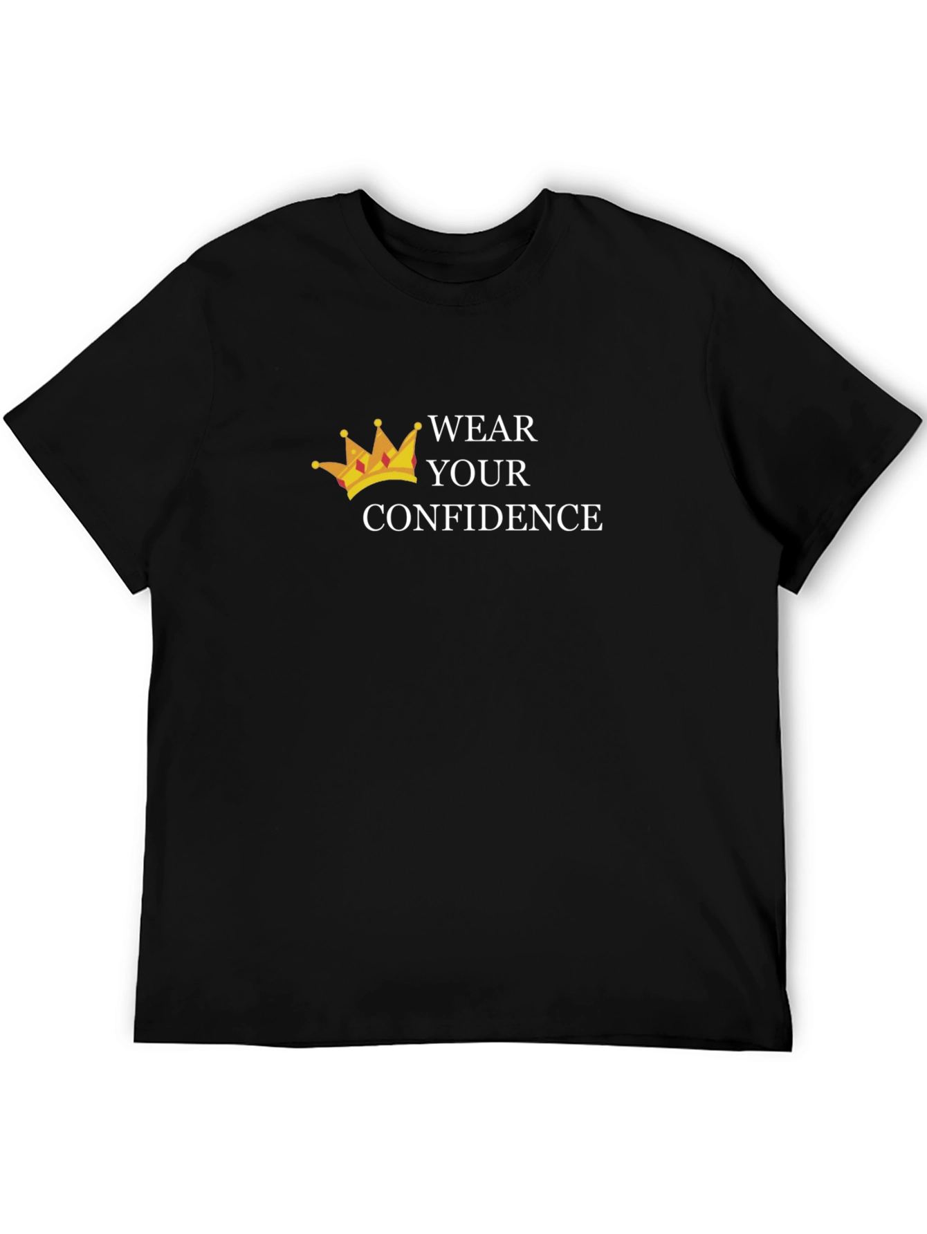 Wear Your Confidence Black Graphic Tee