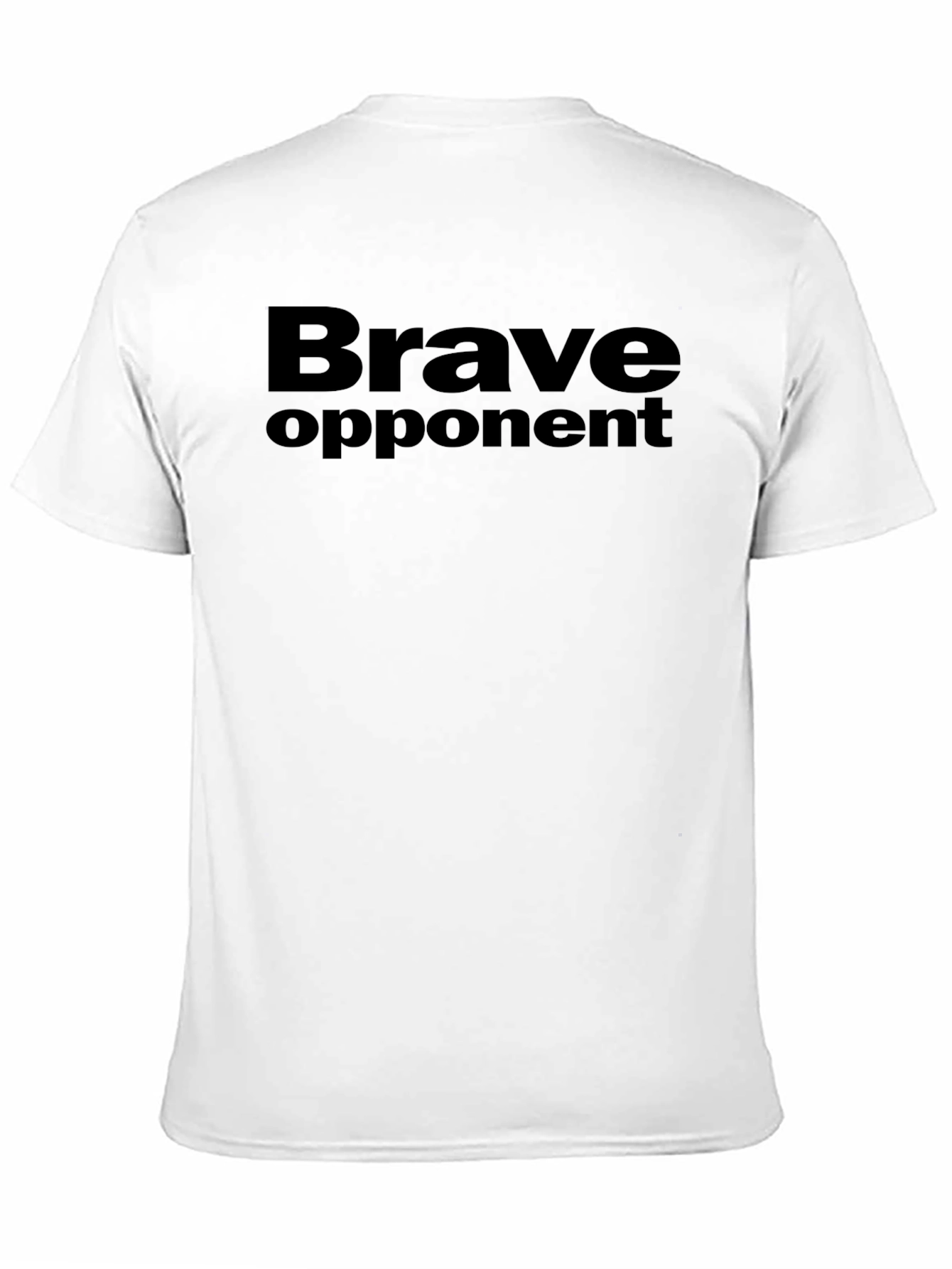 Brave Opponent Graphic Tee - Black Crew Neck