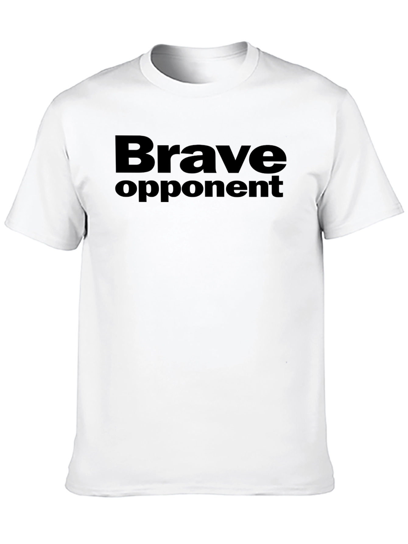 Brave Opponent Graphic Tee - Black Crew Neck