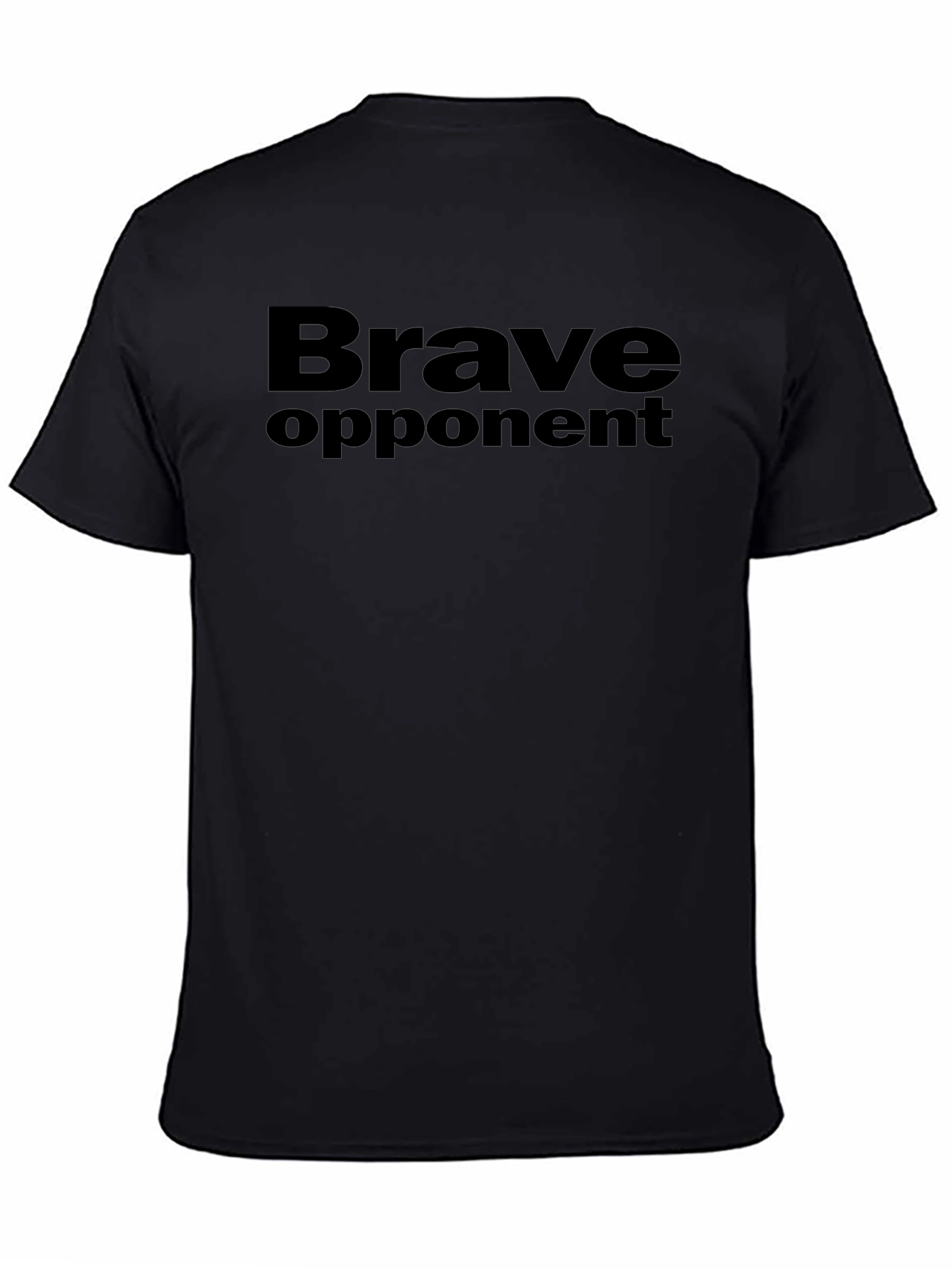 Brave Opponent Graphic Tee - Black Crew Neck