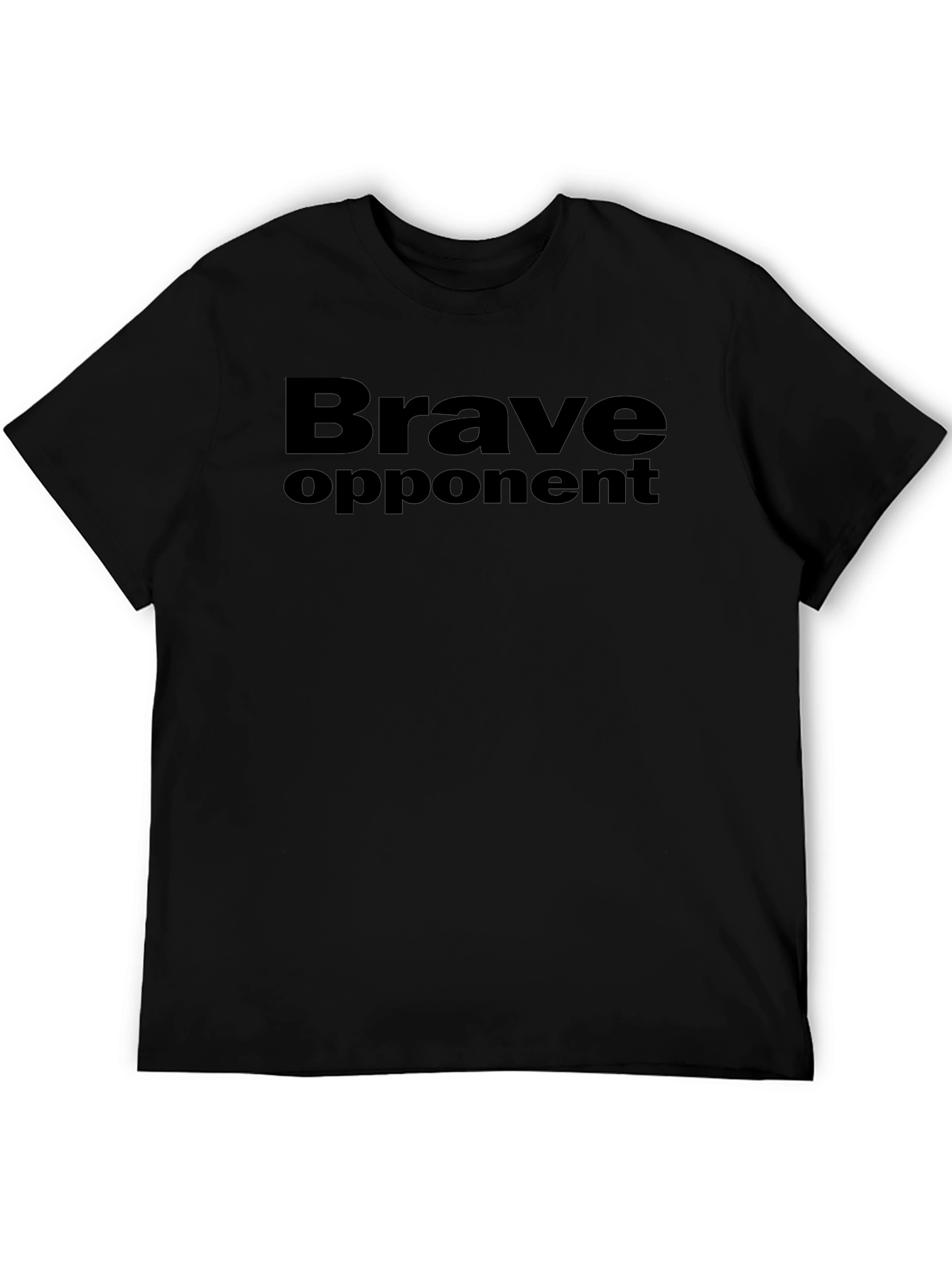 Brave Opponent Graphic Tee - Black Crew Neck
