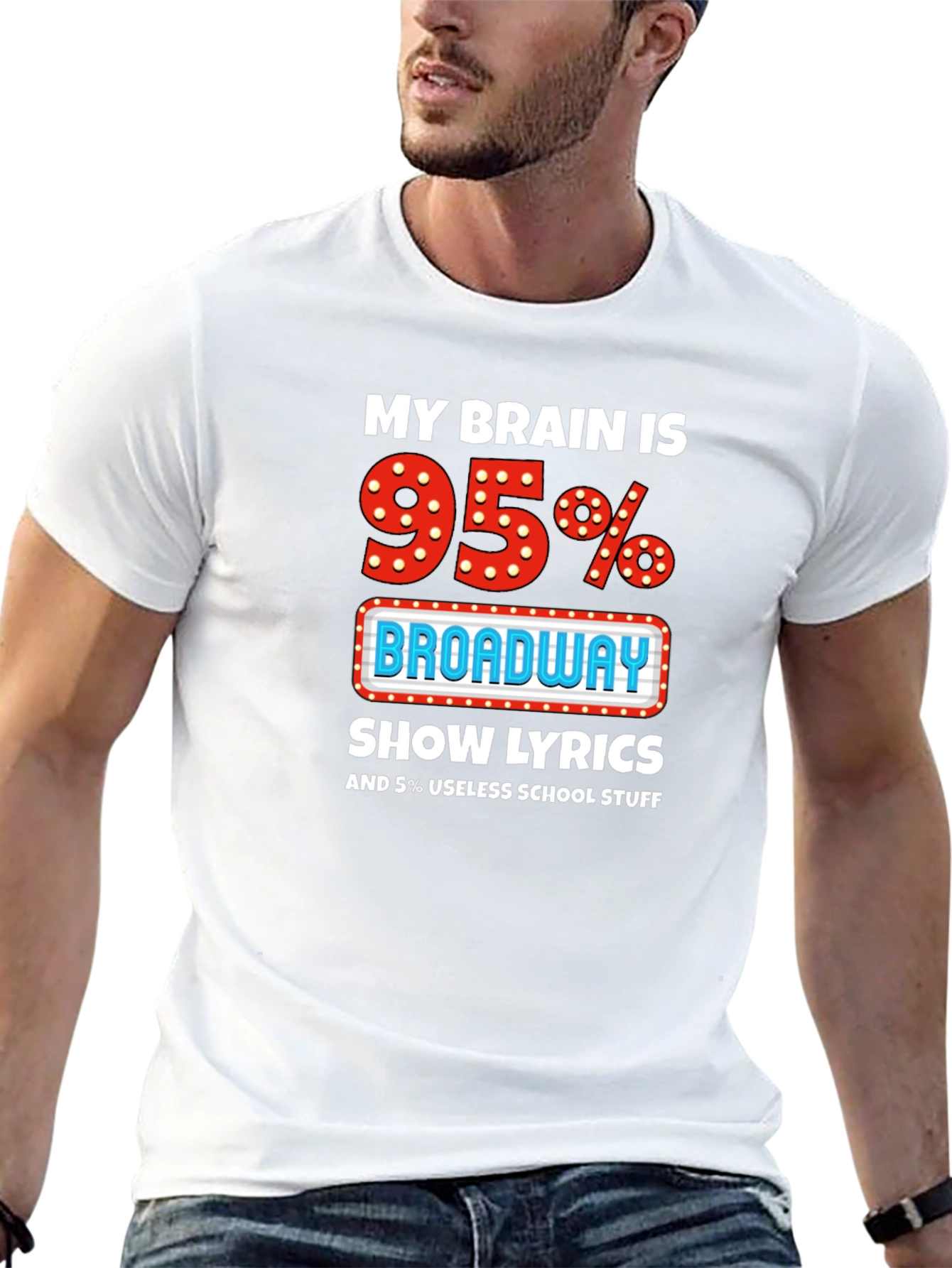 Broadway Show Lyrics T-Shirt Funny Theater Tee