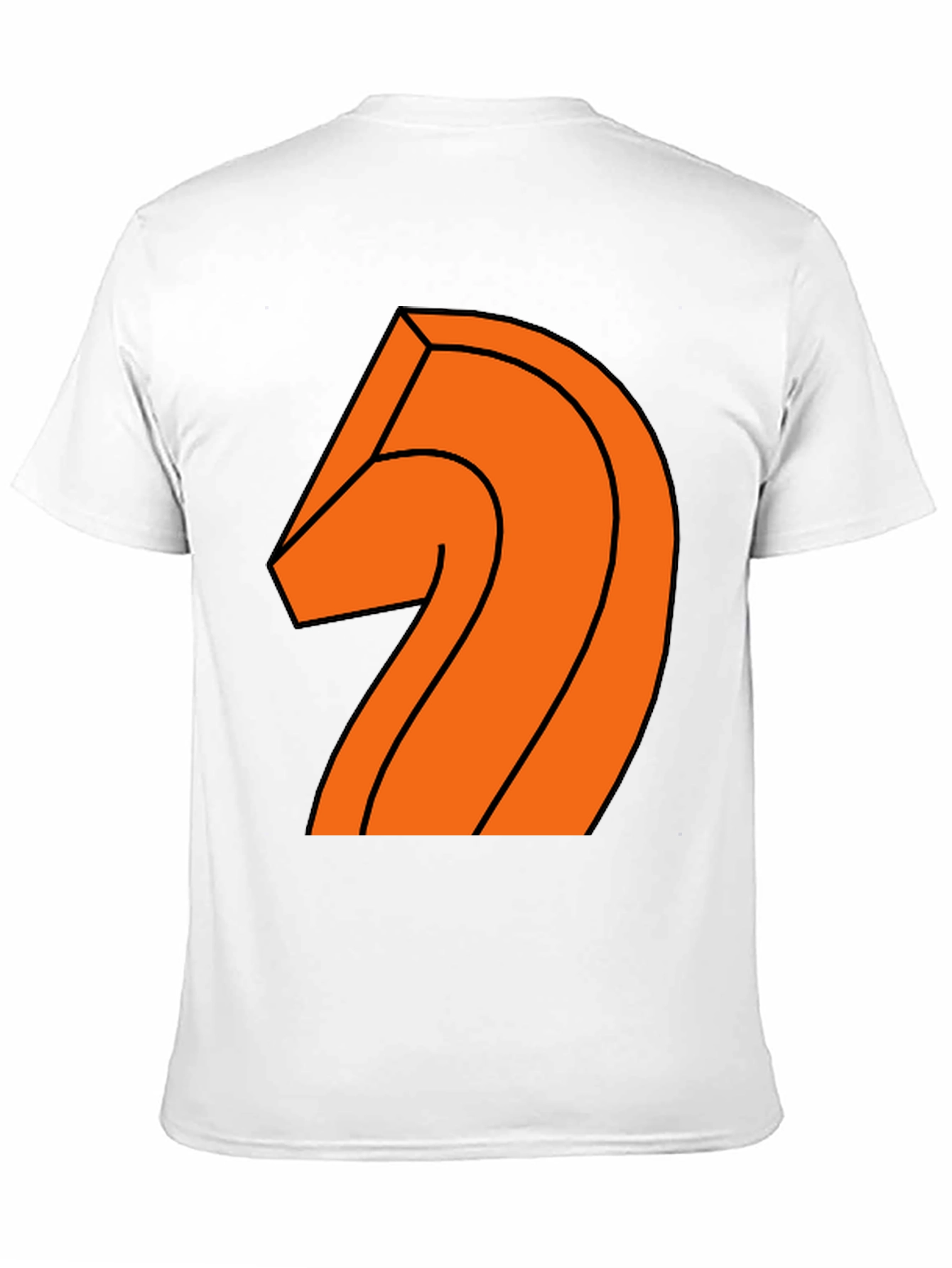 Chess Knight Graphic Tee - Casual Black T-Shirt