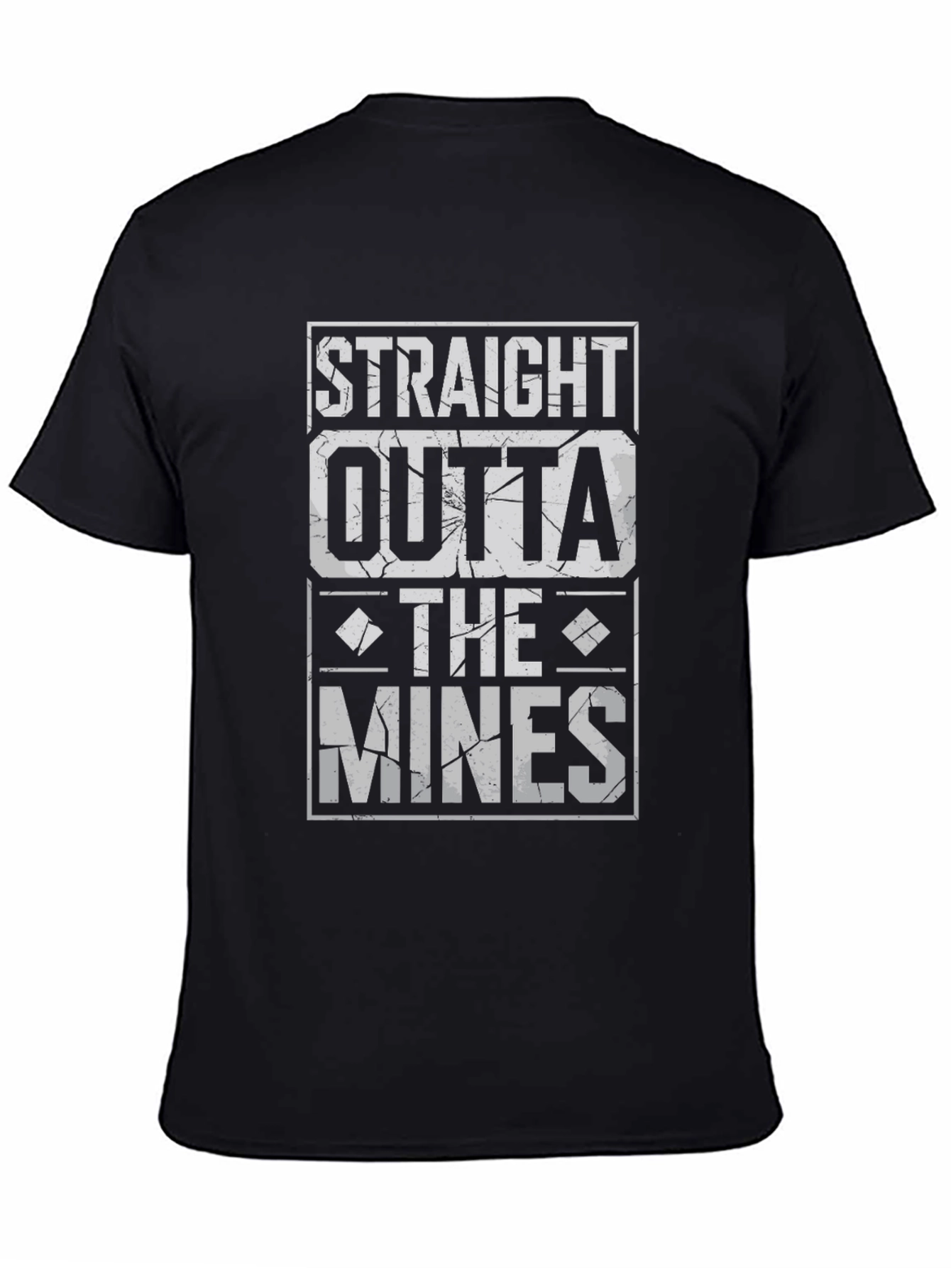 Straight Outta The Mines T-Shirt - Black