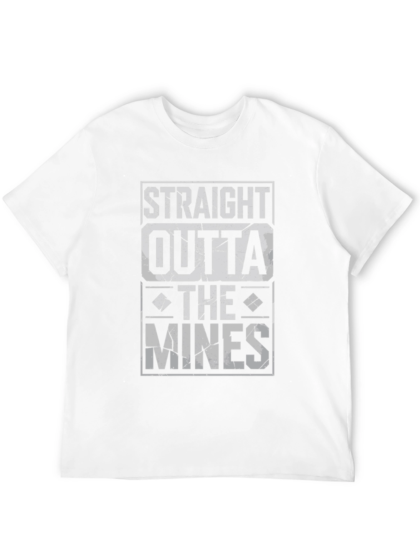 Straight Outta The Mines T-Shirt - Black
