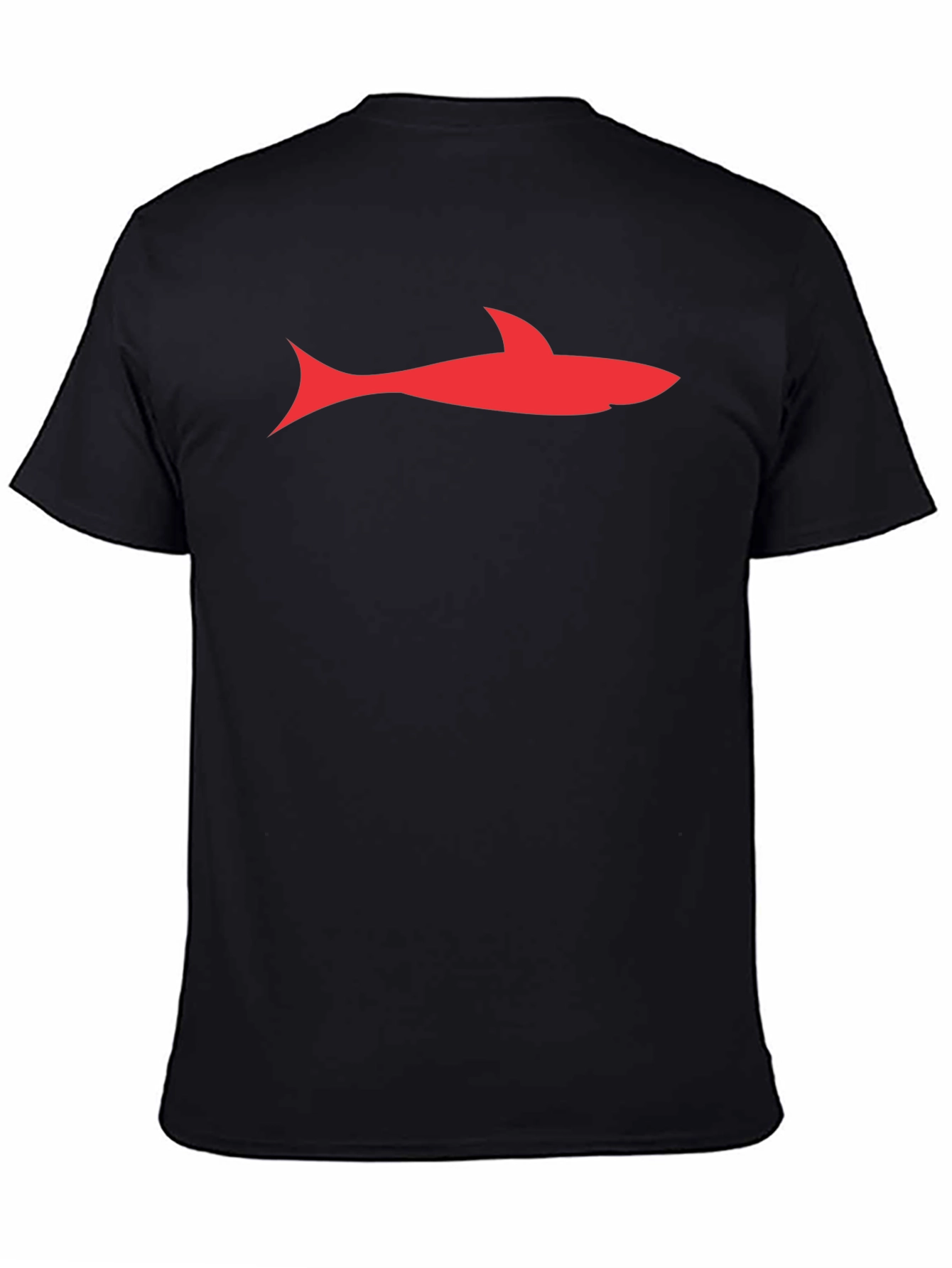 Shark Graphic Tee - Stylish Black Cotton T-Shirt