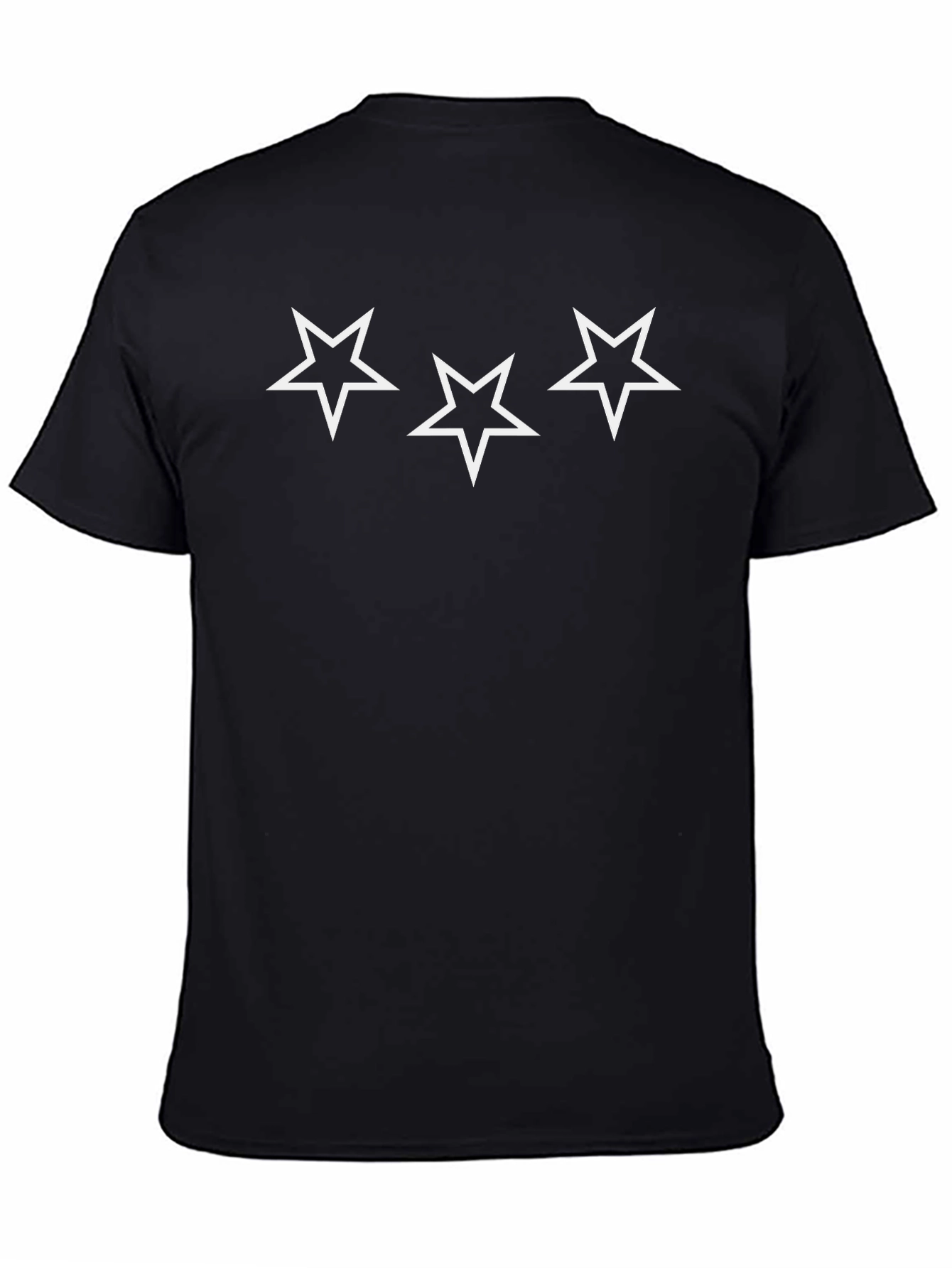 Stars Graphic Black T-Shirt - Casual Style