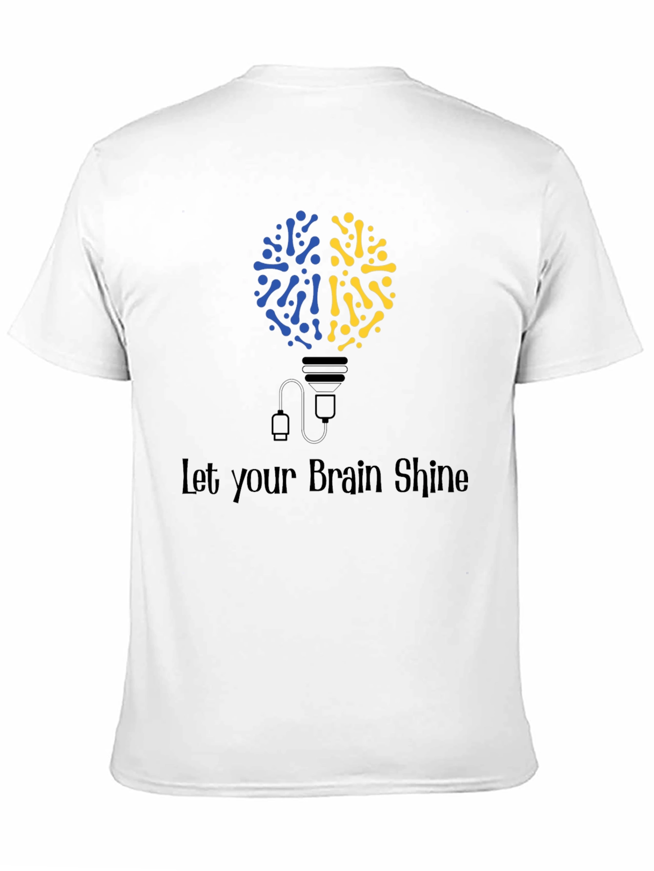 Brain Shine T-Shirt - Unique Brain Bulb Design