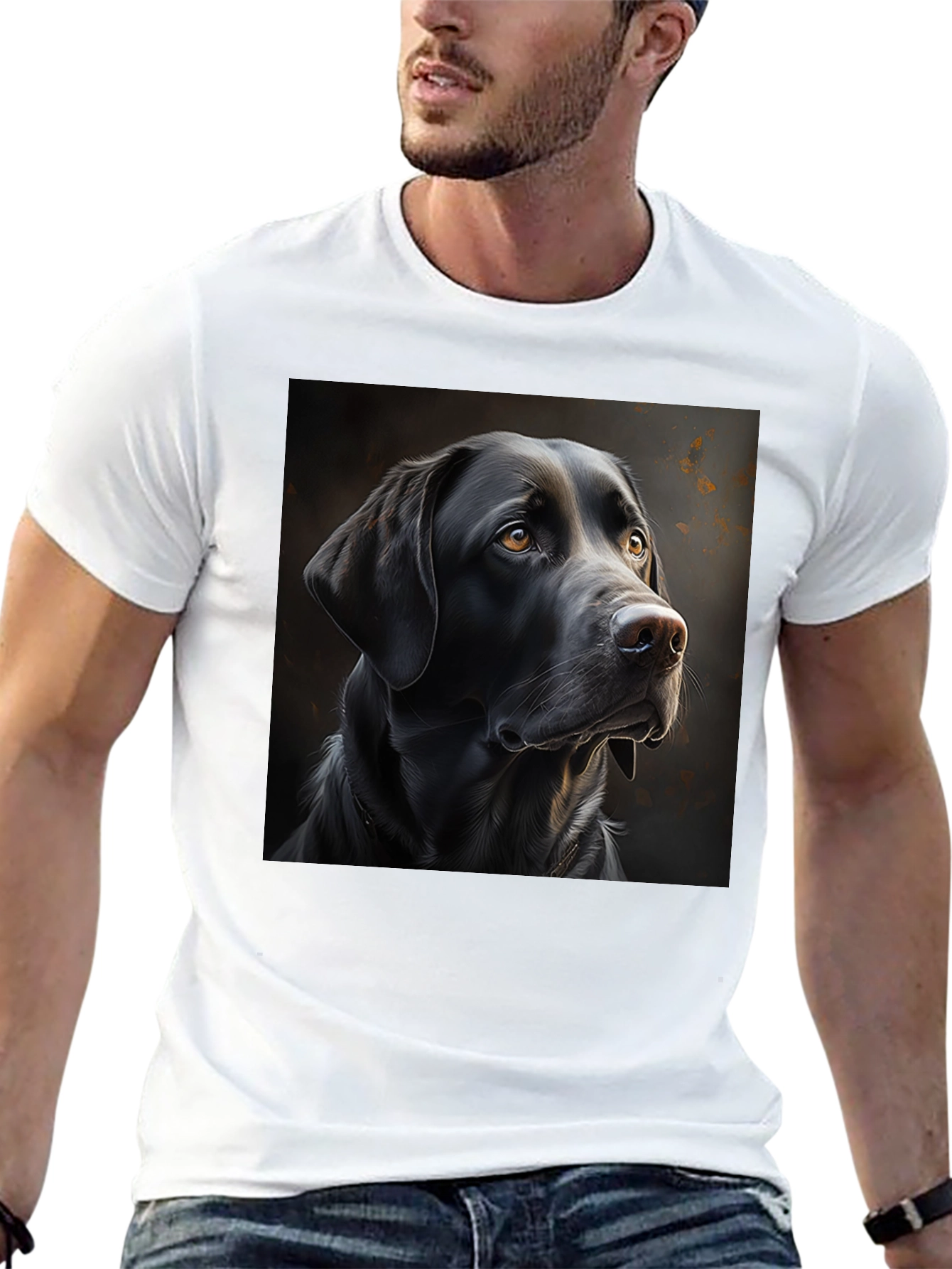 Black Lab Portrait T-Shirt
