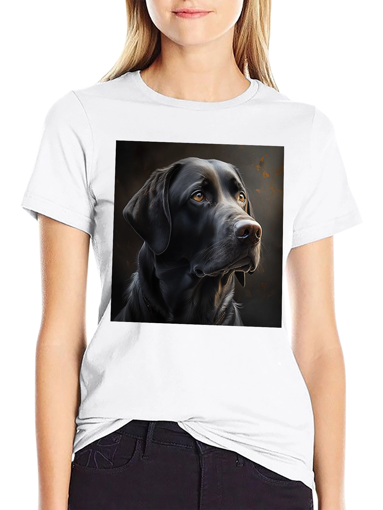 Black Lab Portrait T-Shirt
