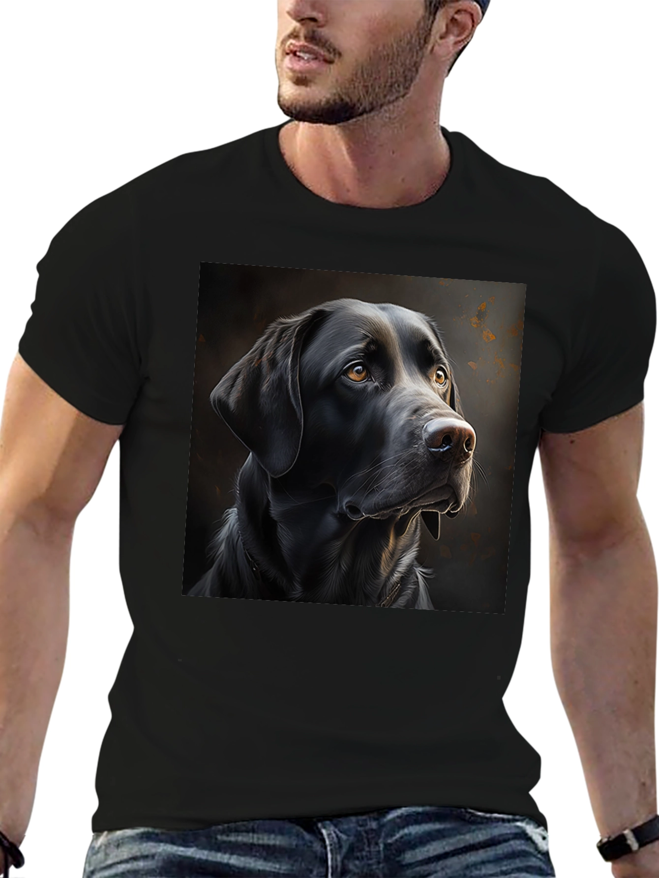 Black Lab Portrait T-Shirt