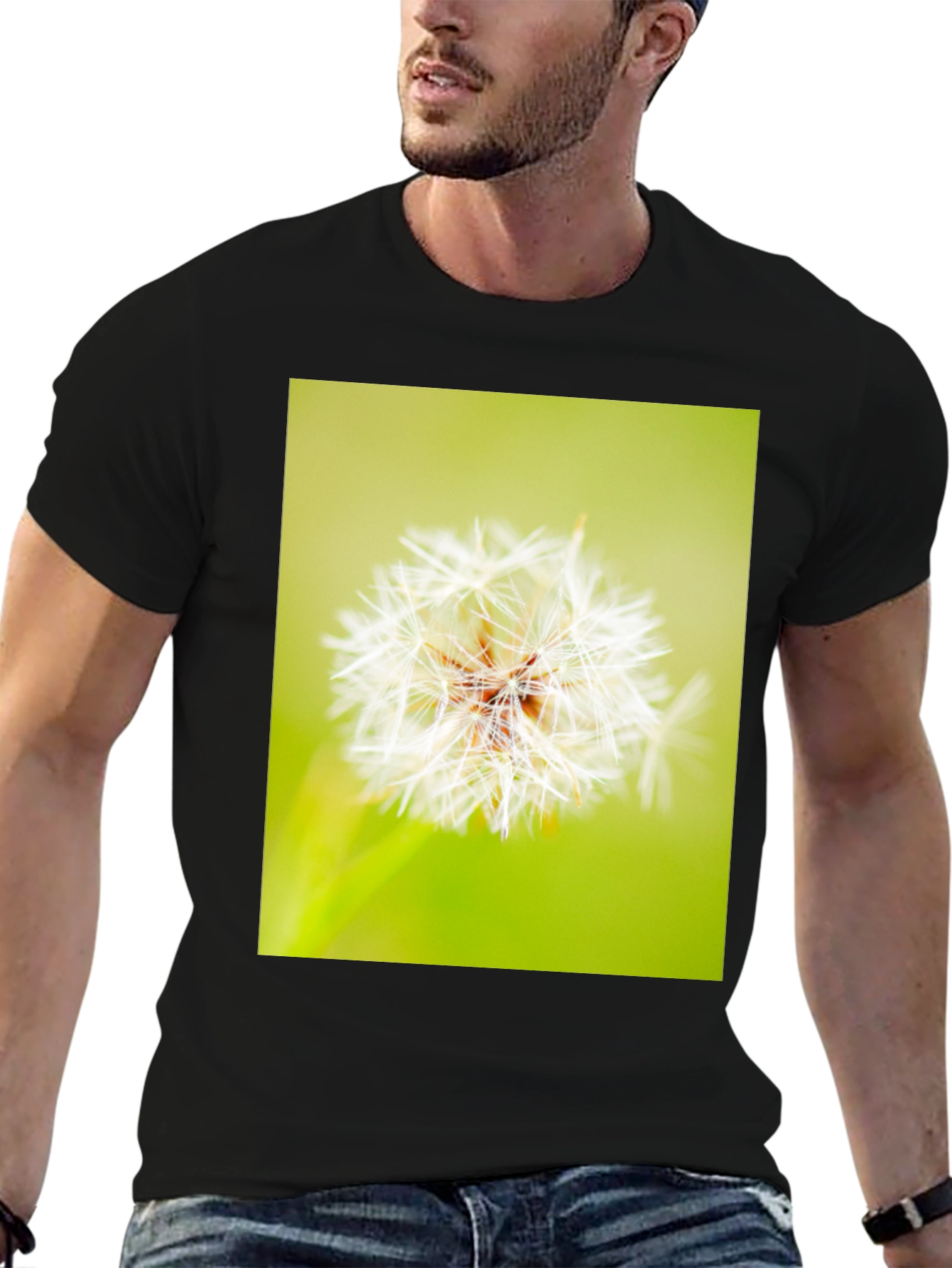 Dandelion Graphic Black T-Shirt