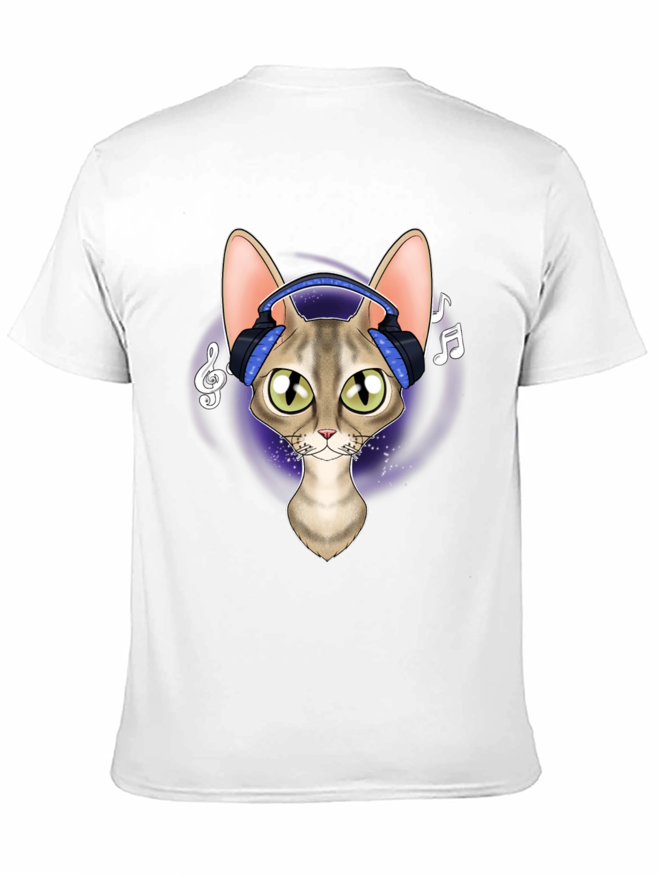 Cool Cat Headphones Graphic Tee
