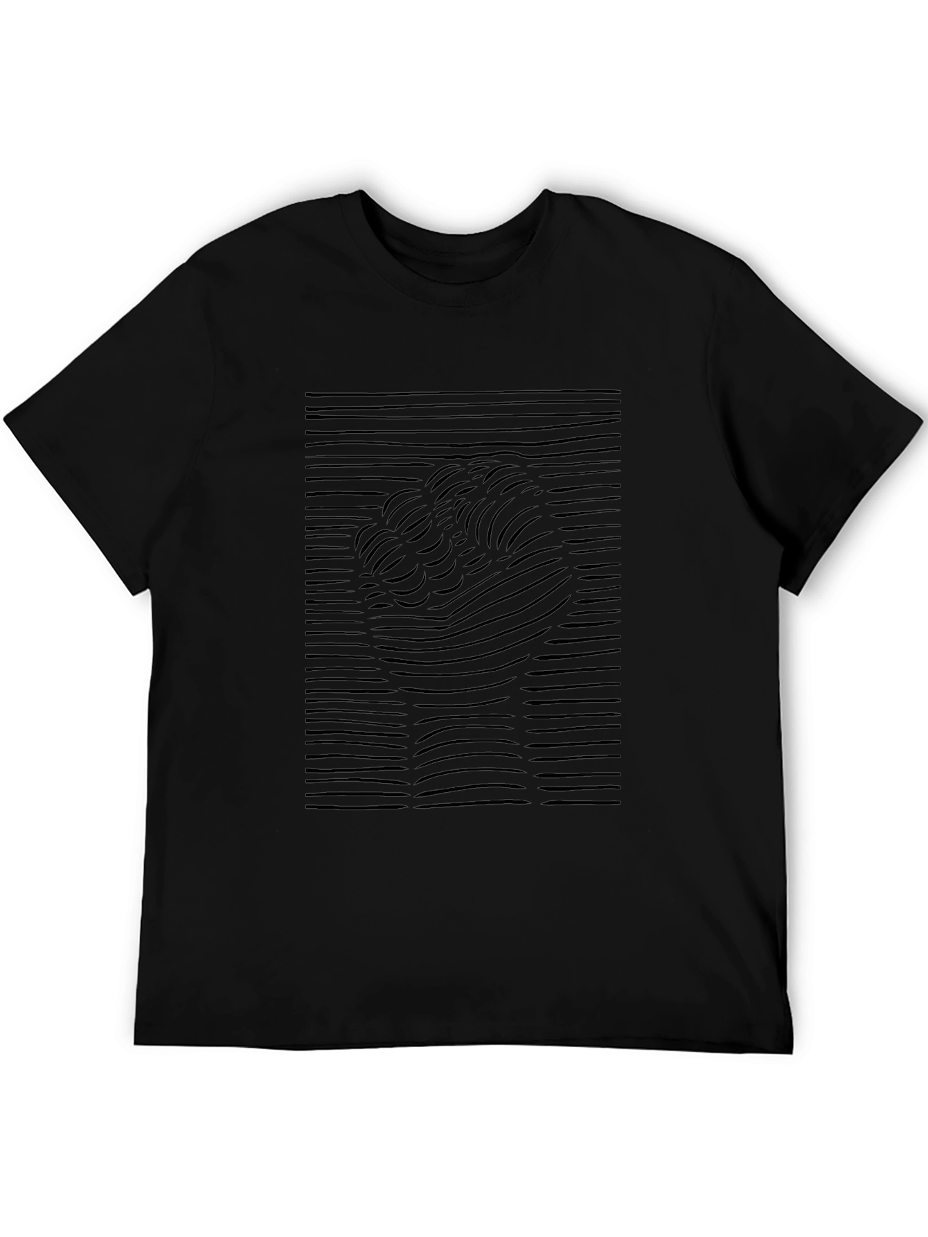 Abstract Fist Graphic Black T-Shirt