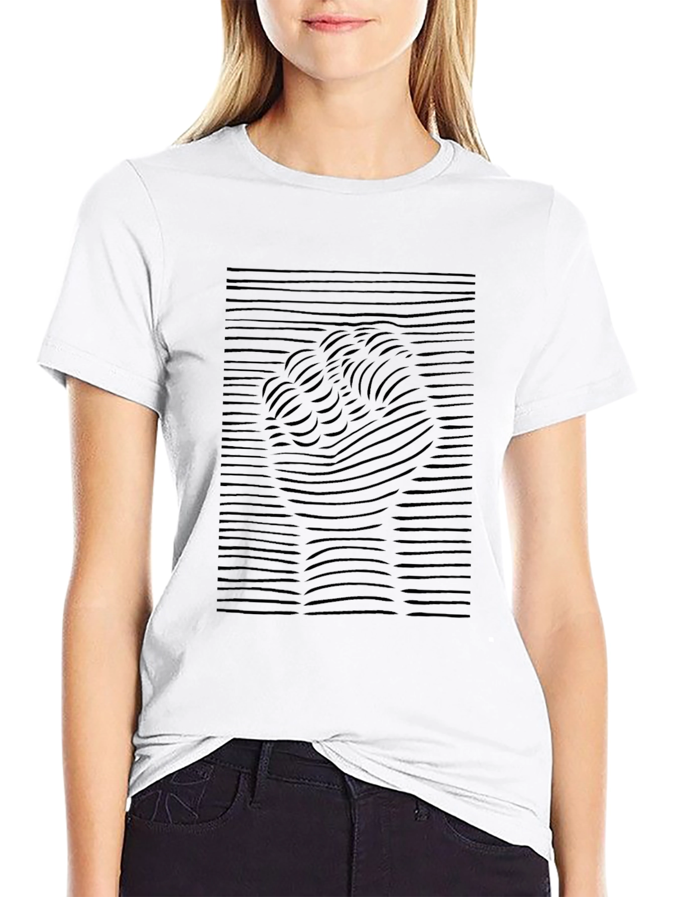 Abstract Fist Graphic Black T-Shirt