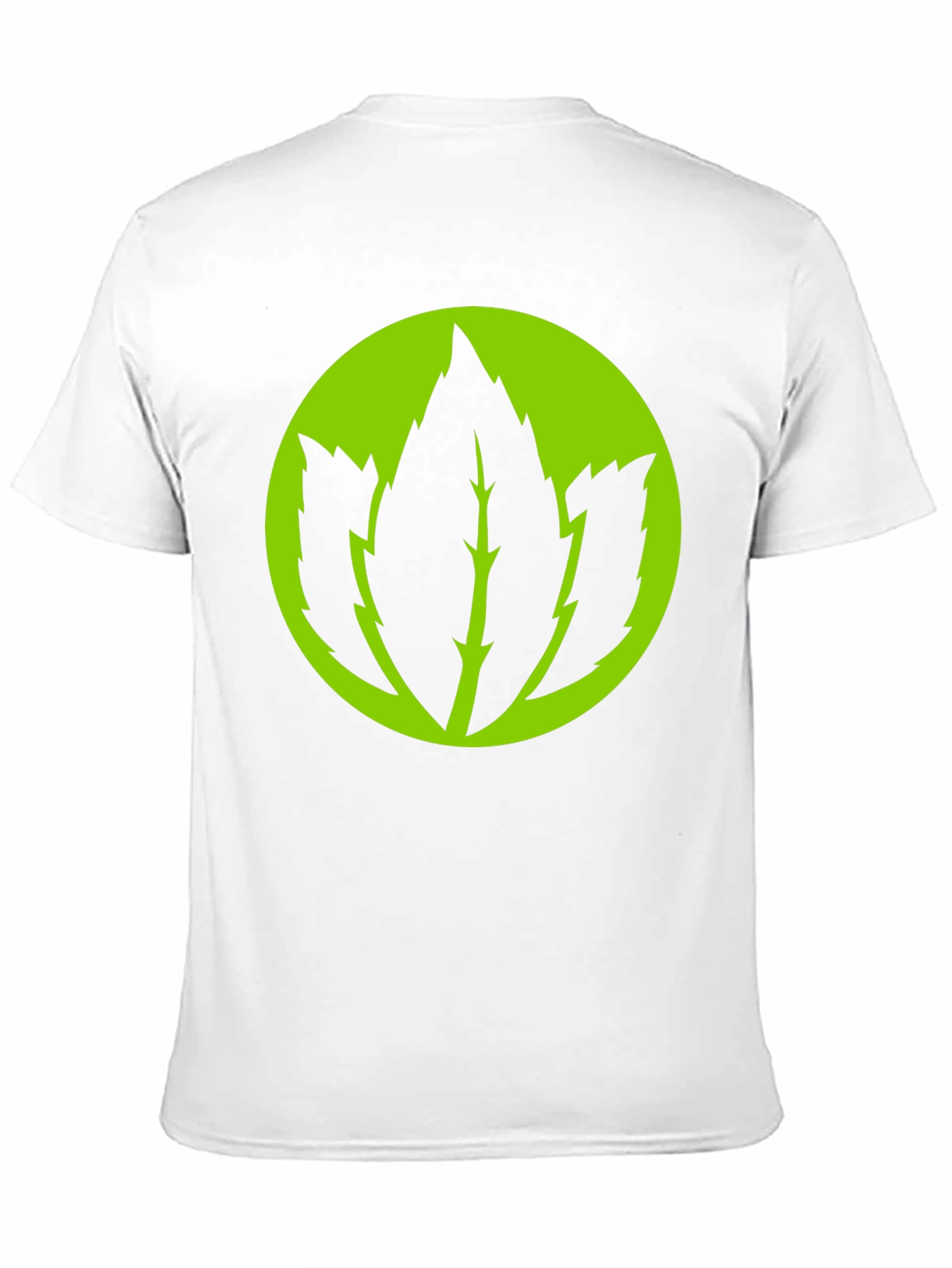 Leaf Logo Graphic Black T-Shirt