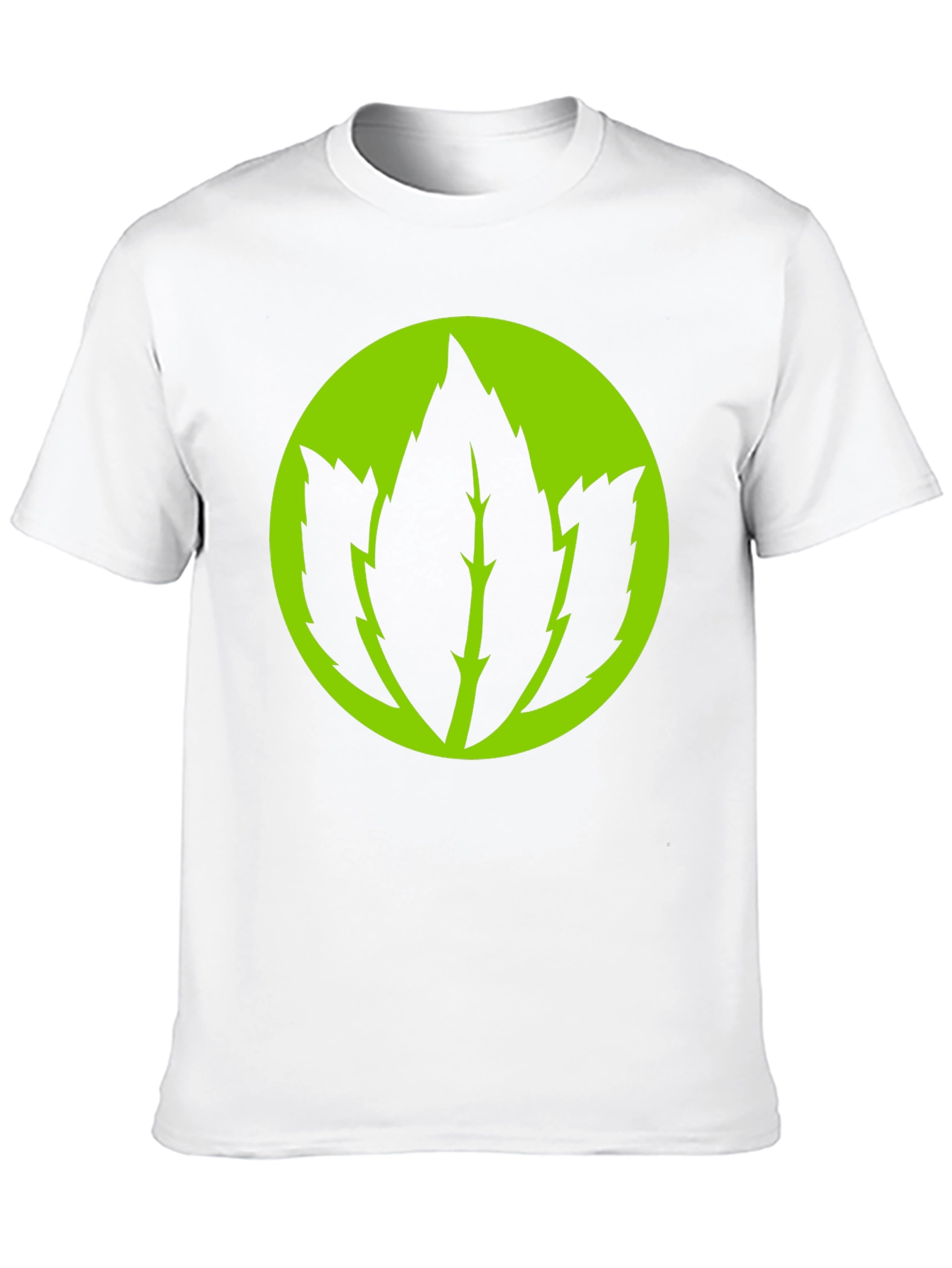 Leaf Logo Graphic Black T-Shirt