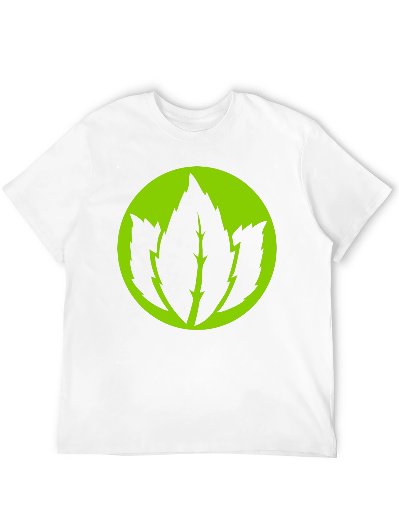 Leaf Logo Graphic Black T-Shirt