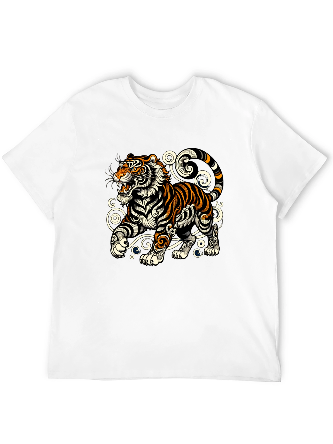Tiger Graphic Tee - Stylish Black T-Shirt