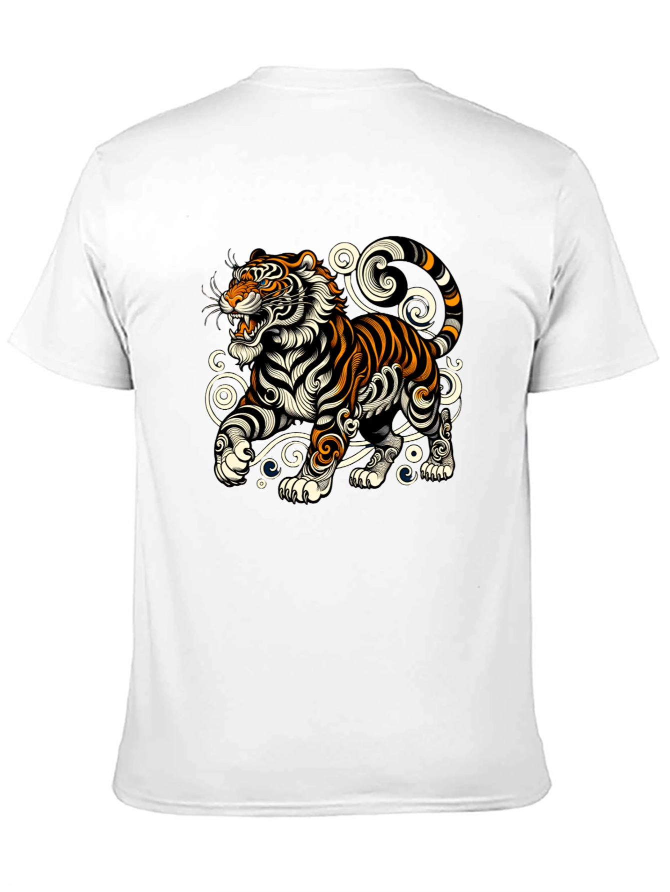 Tiger Graphic Tee - Stylish Black T-Shirt
