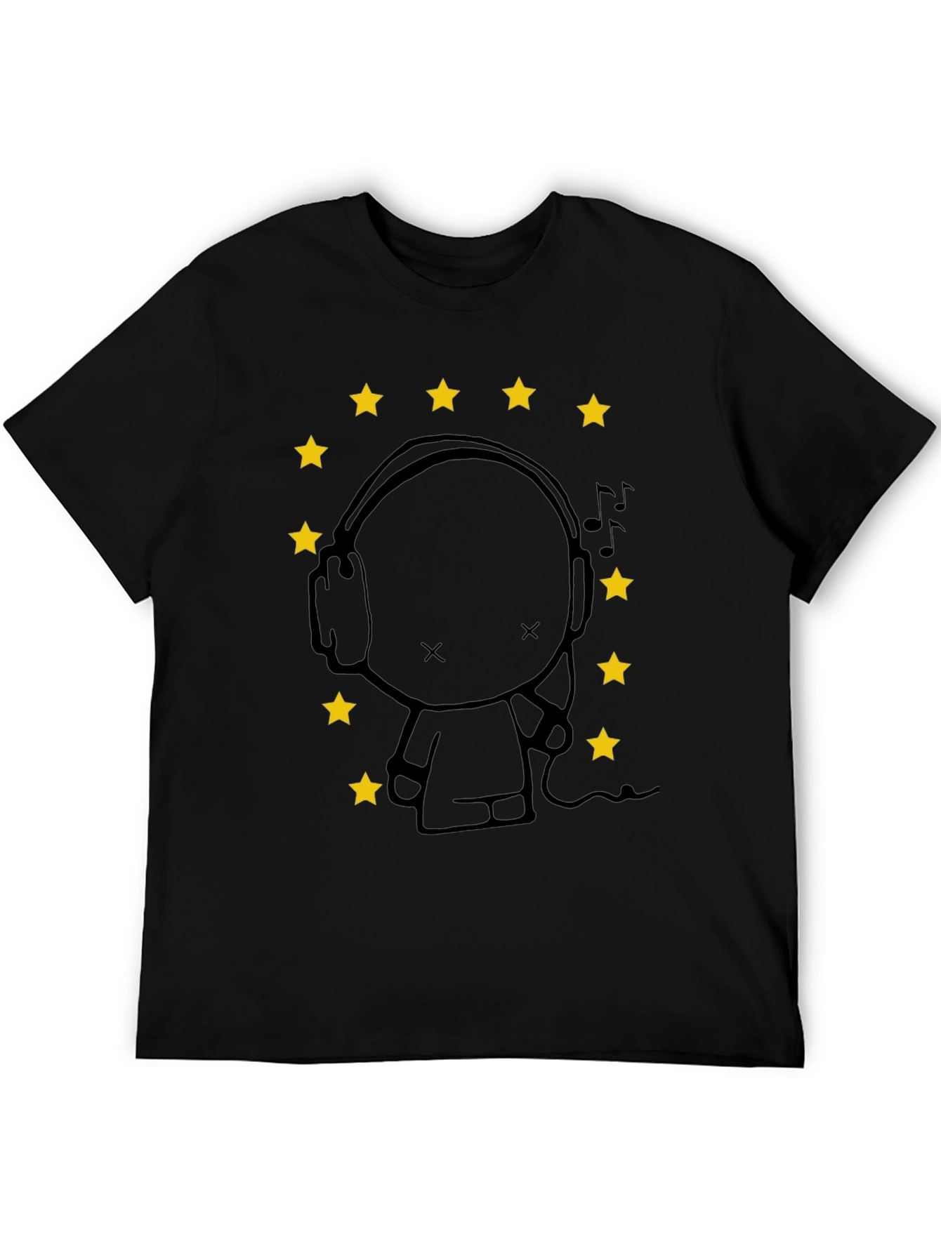 Starry Tunes Black T-Shirt