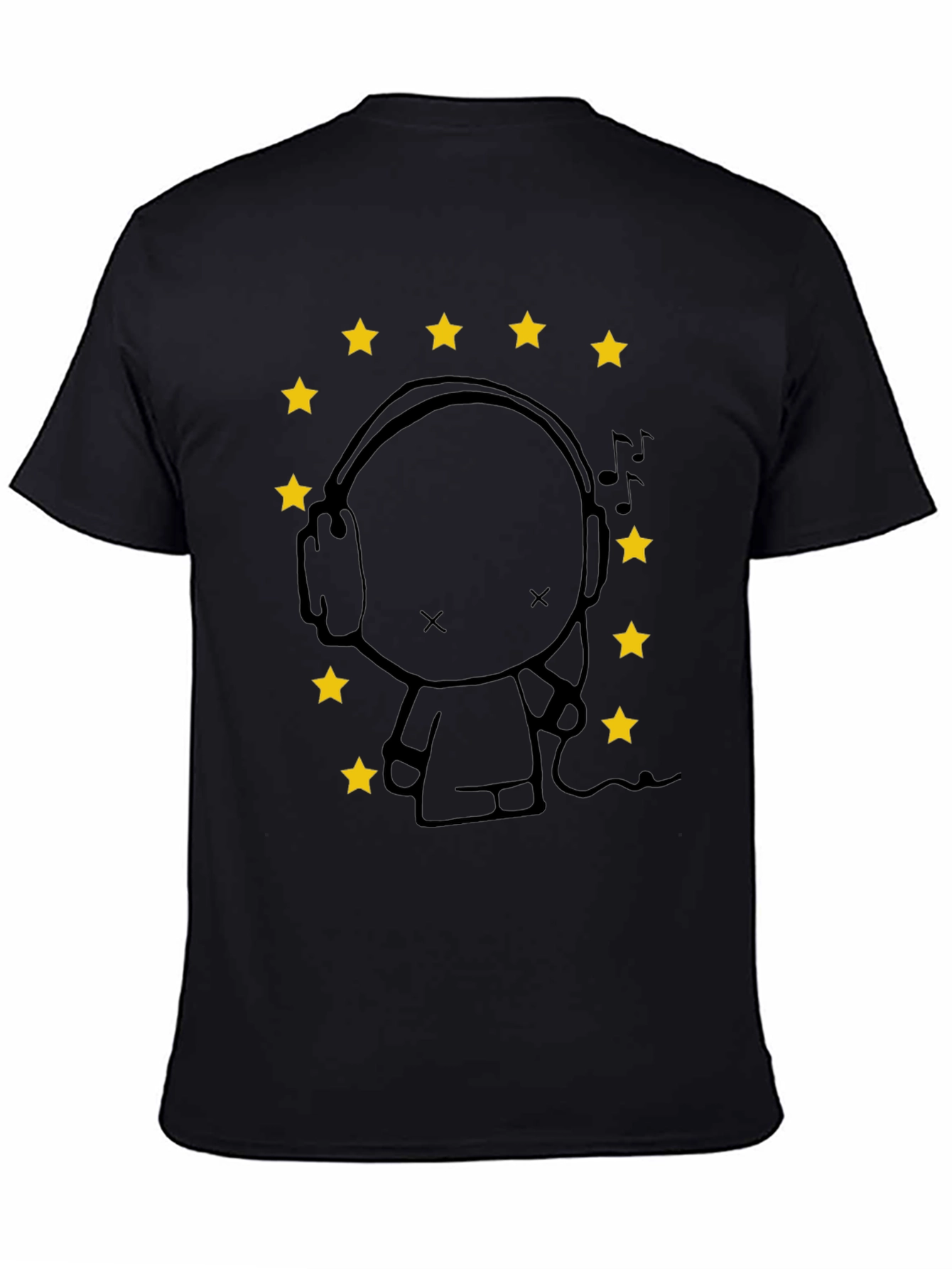 Starry Tunes Black T-Shirt