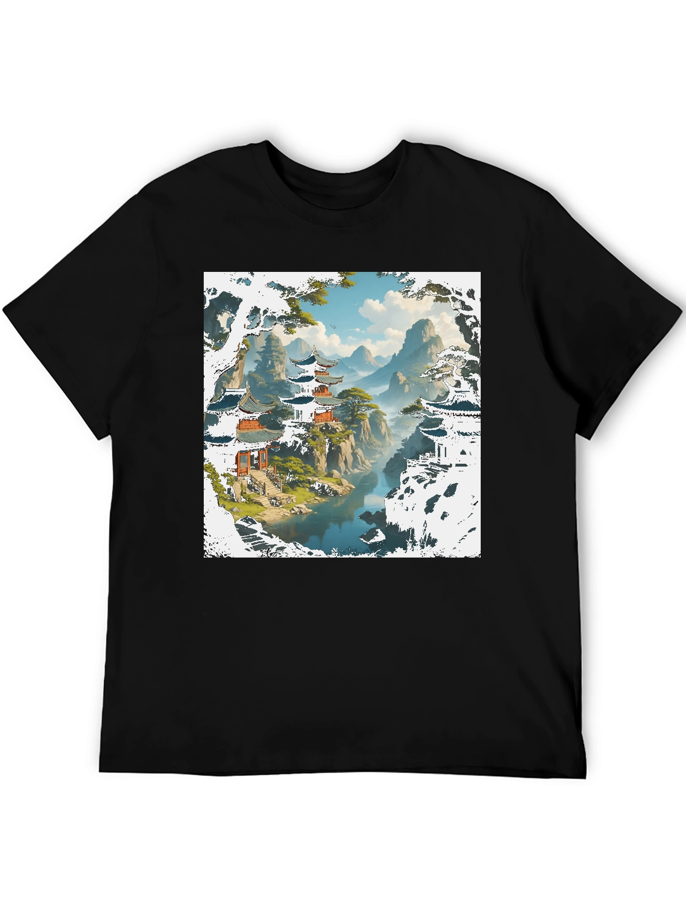 Asian Landscape Graphic Tee