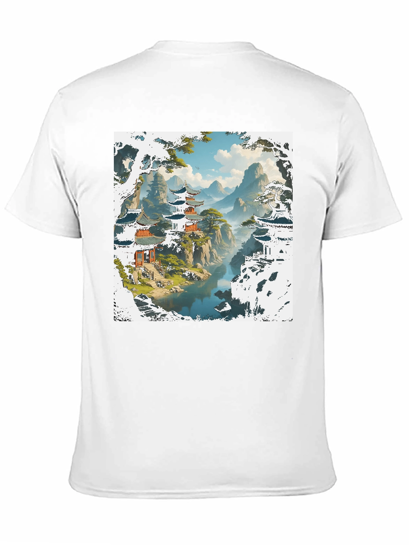 Asian Landscape Graphic Tee