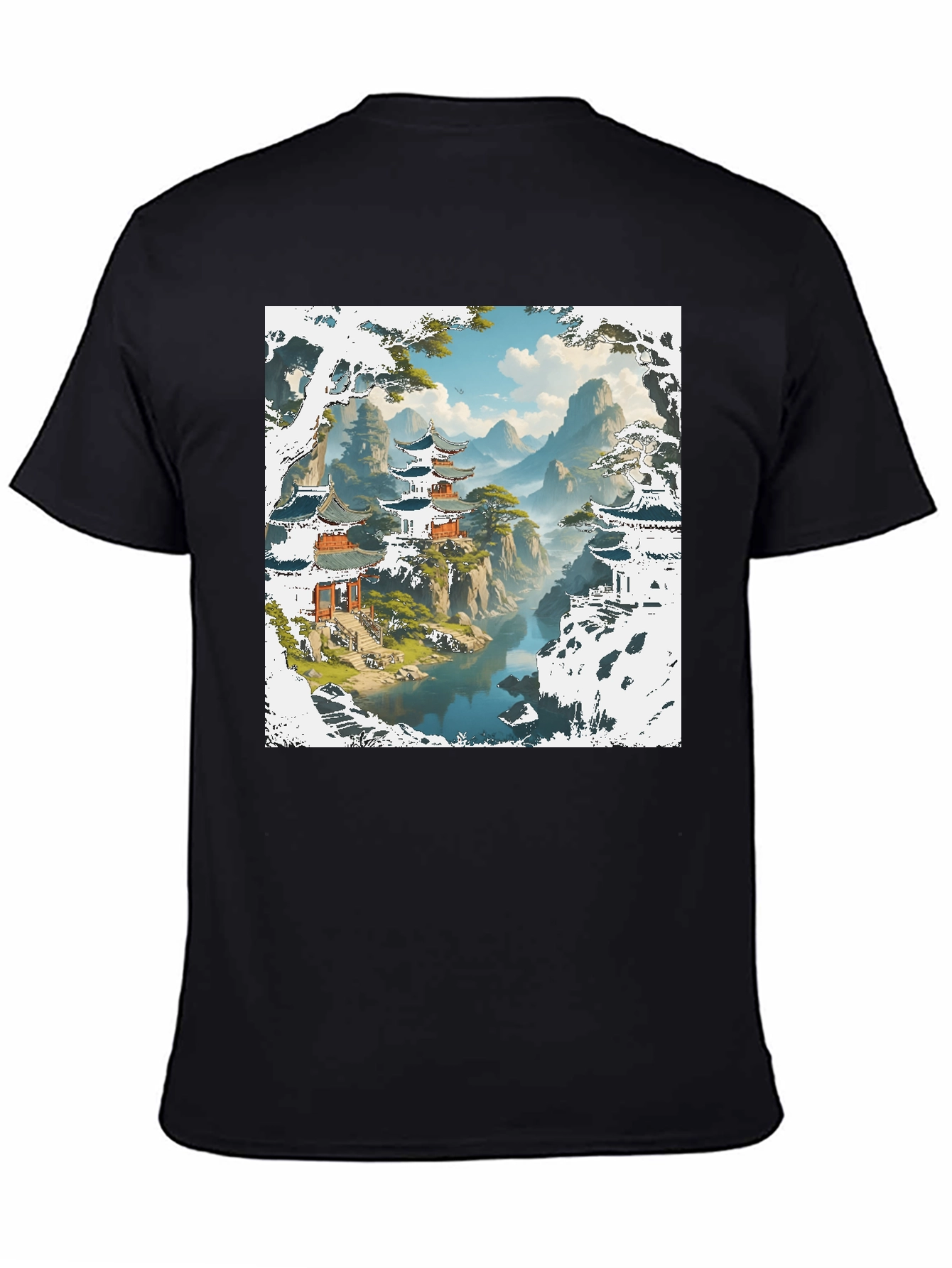 Asian Landscape Graphic Tee