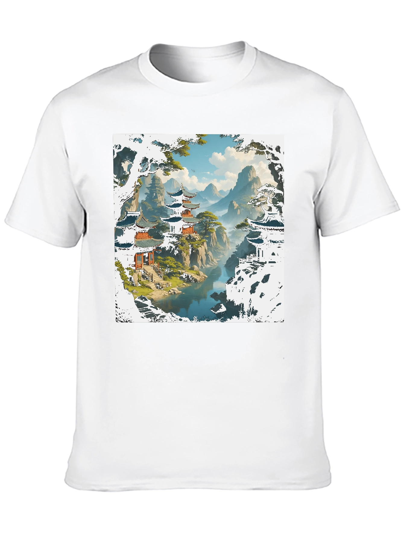 Asian Landscape Graphic Tee