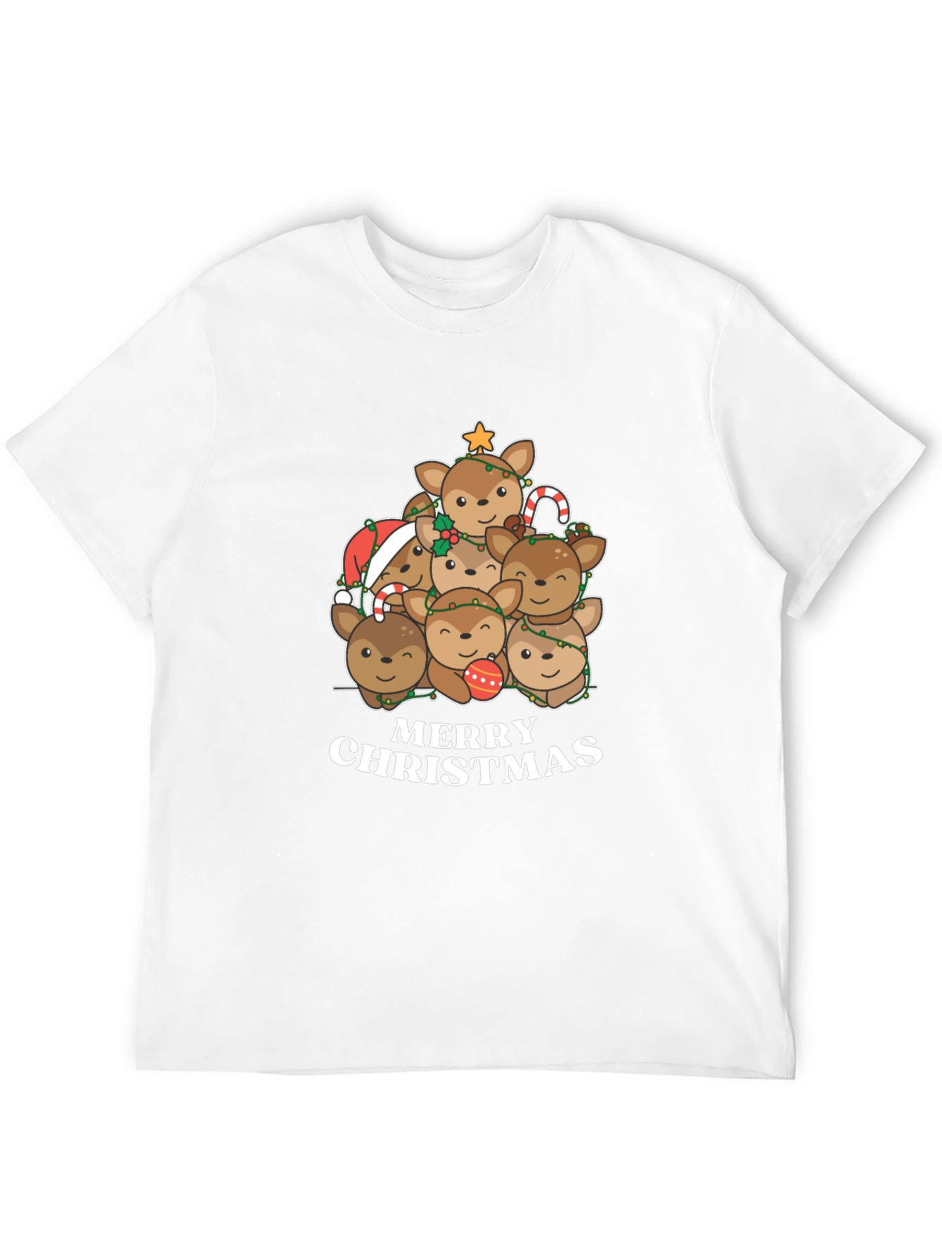 Christmas Reindeer Stack T-Shirt
